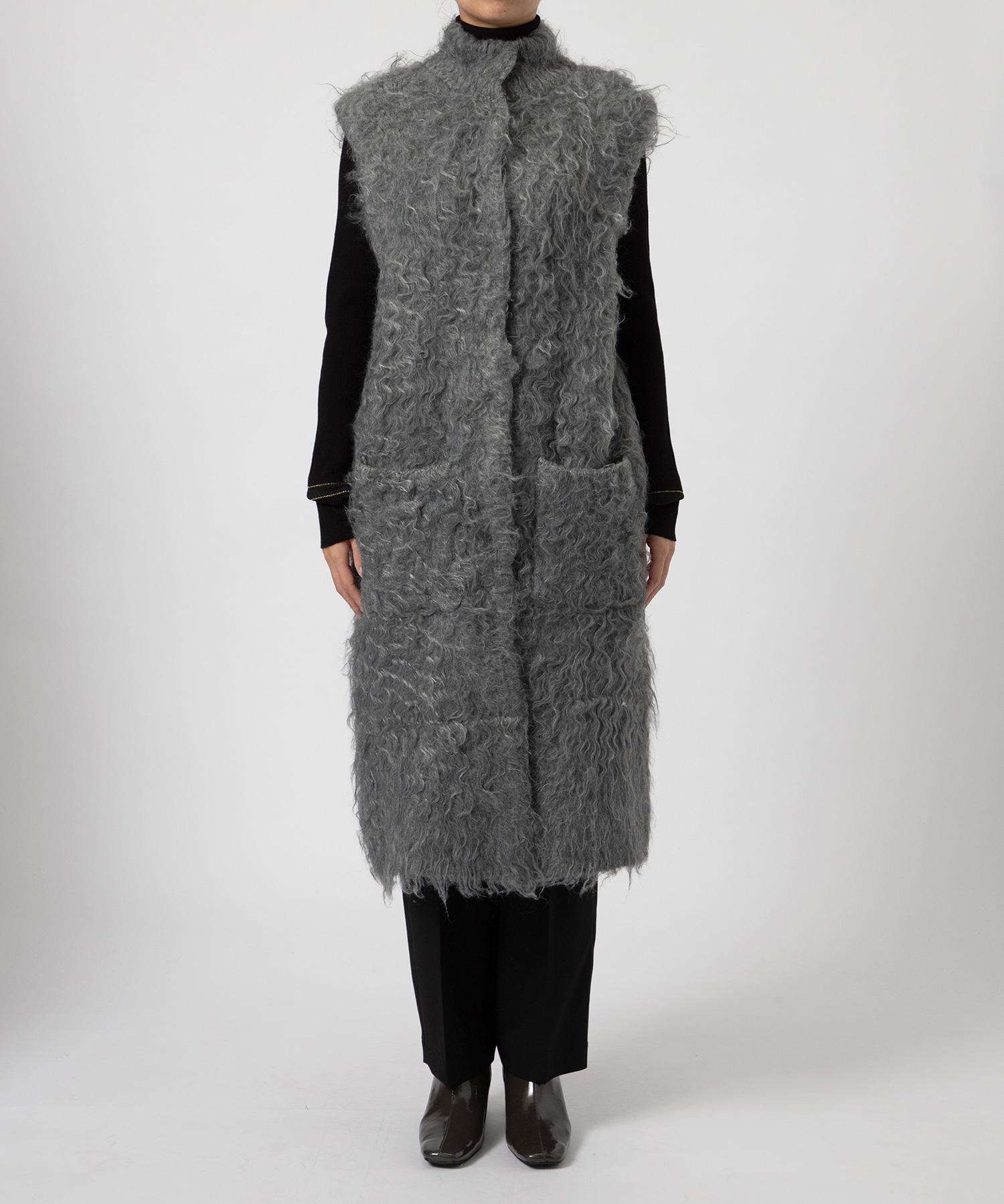 SUPER BRUSHED LONG VEST AMERI
