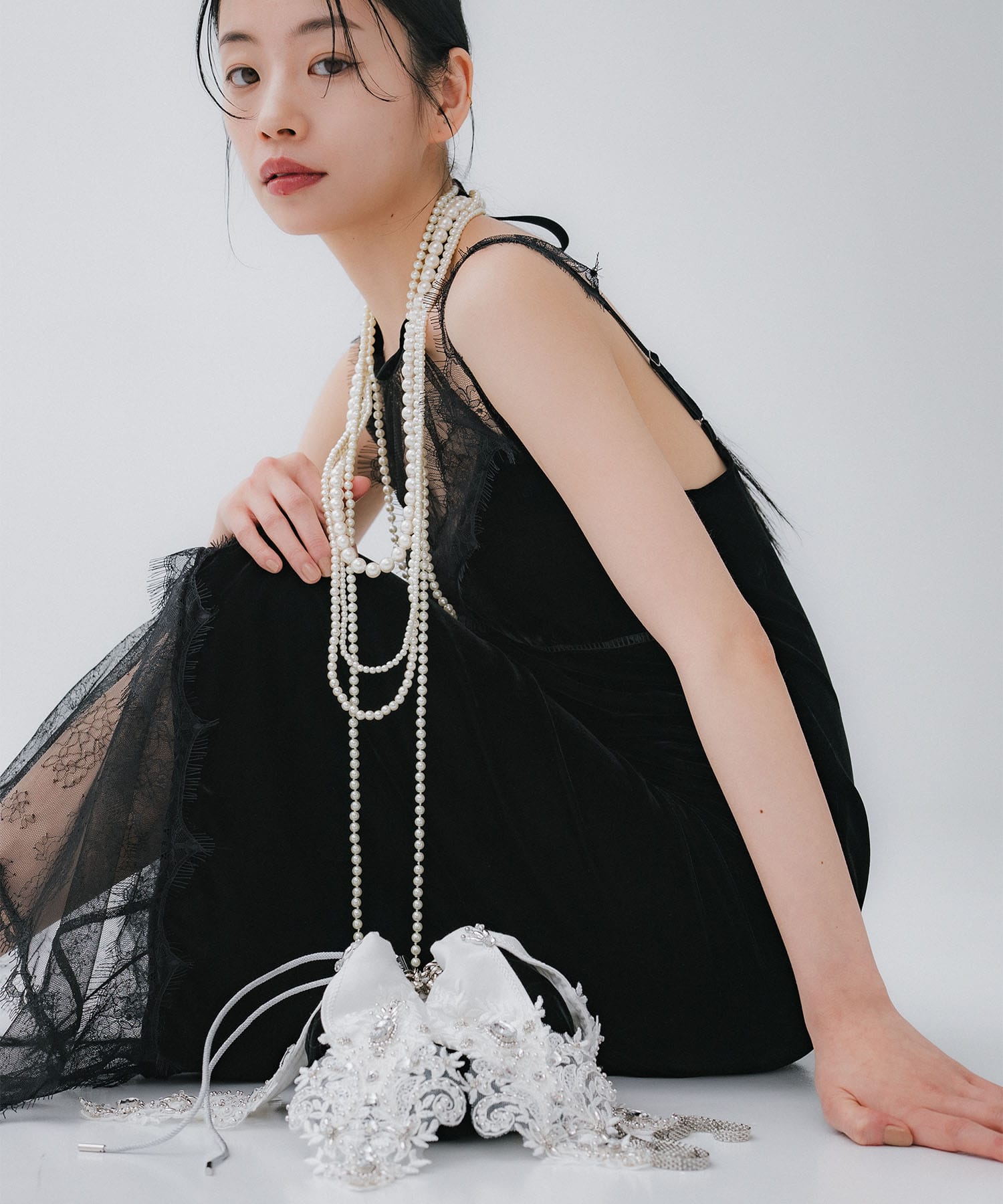 crystal bijou chain bag tanakadaisuke
