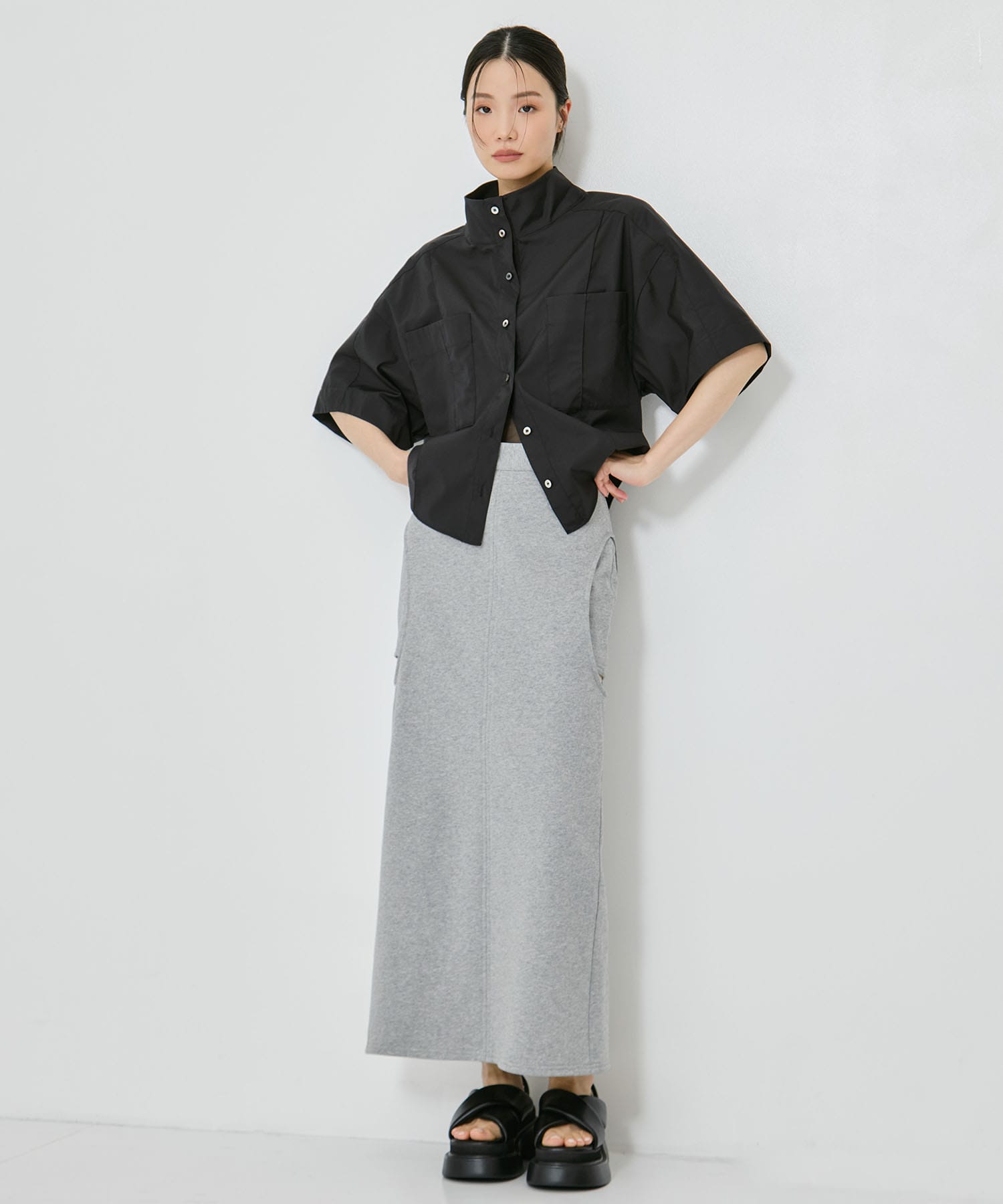 2way Collar Cotton Shirt STUDIOUS
