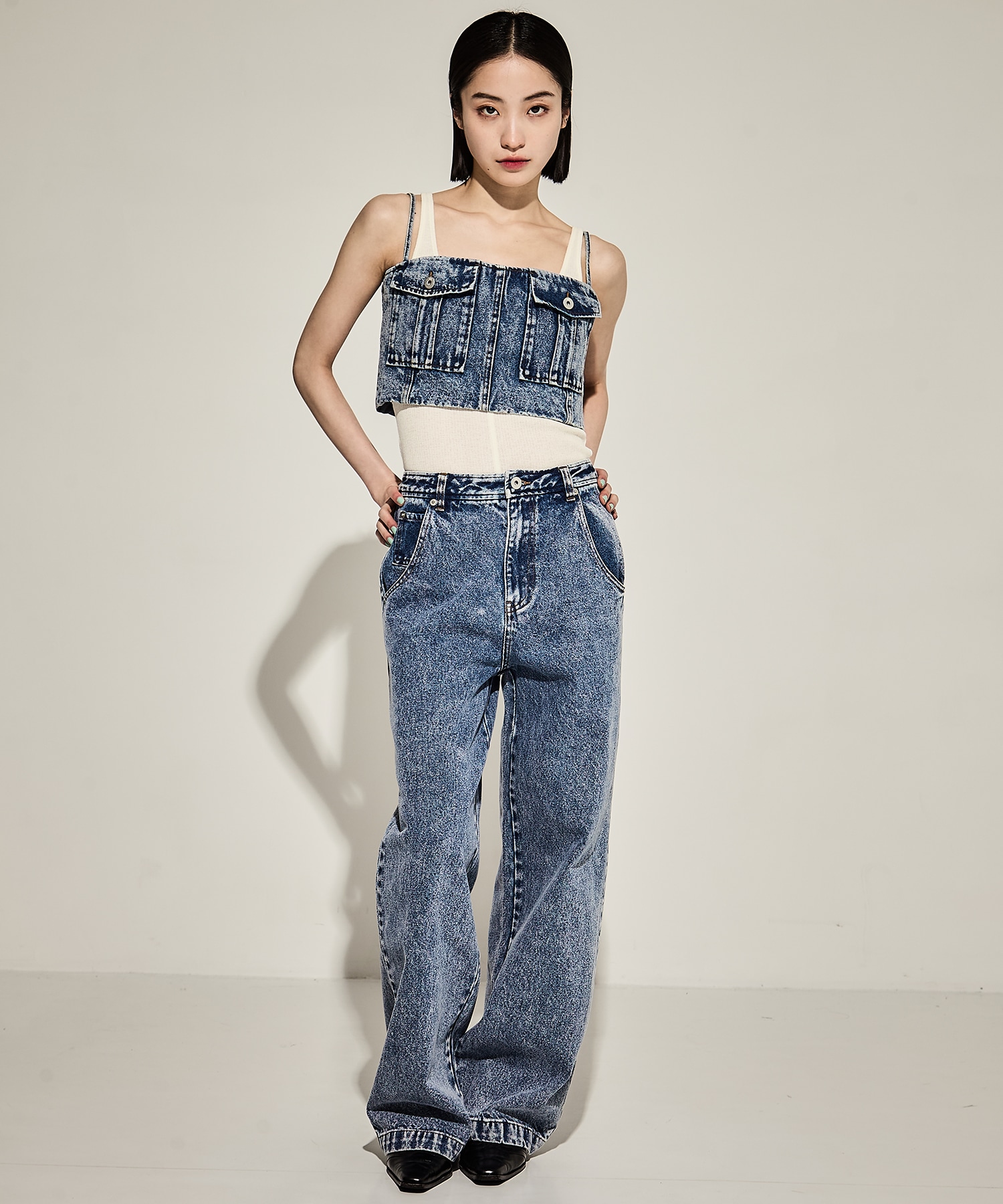 BUISTIER DENIM SET ROMPERES AMERI