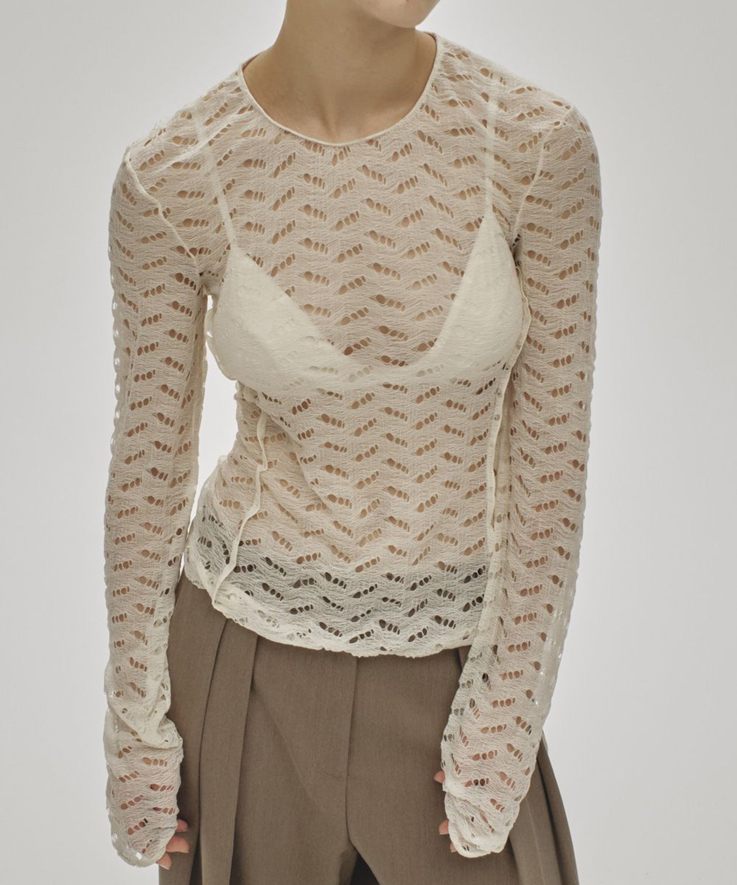 Jacquard Long T-shirts TODAYFUL