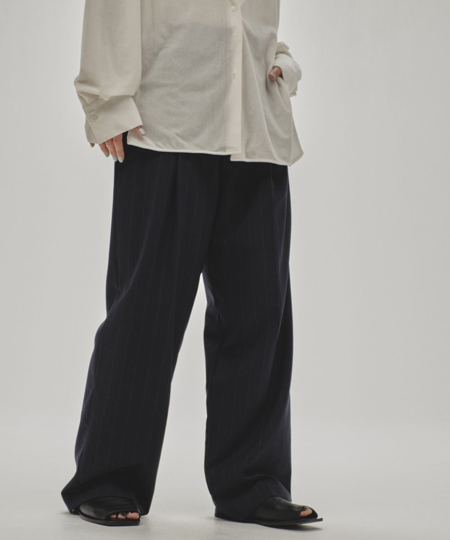 Stripe Tuck Ttrousers TODAYFUL