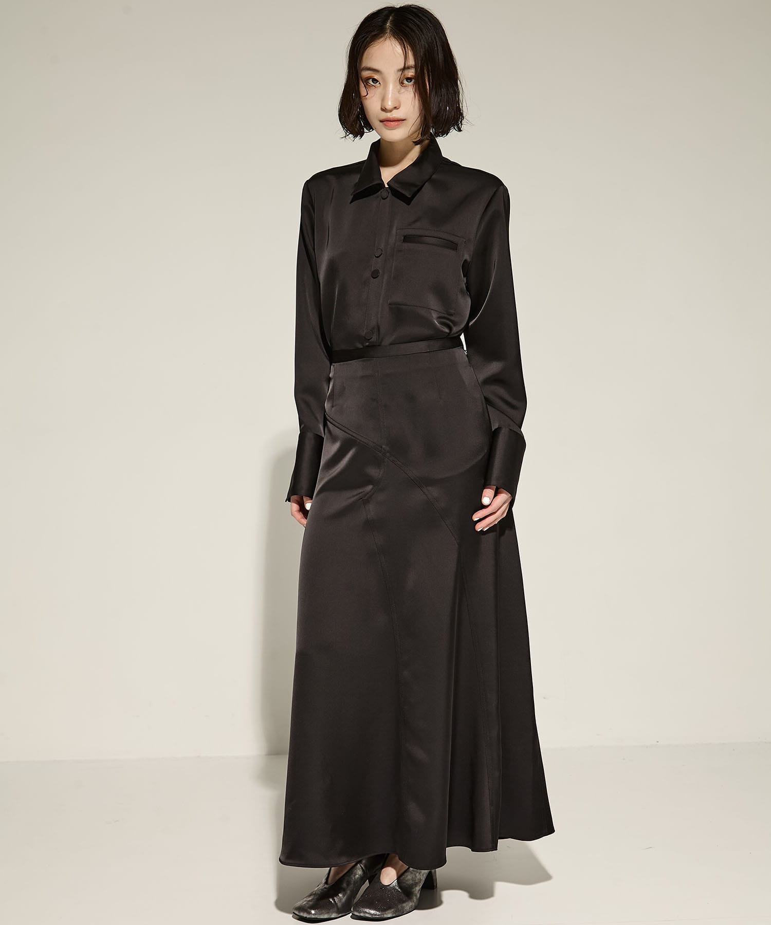 Stretch Satin Skirt STUDIOUS
