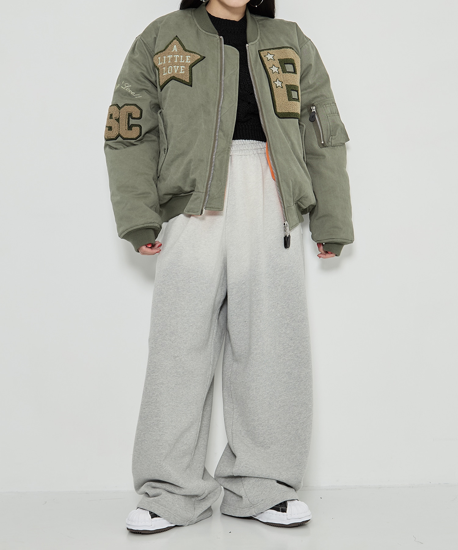 x F.M.C.D / Varsity Cotton Bomber Jacket BASICKS