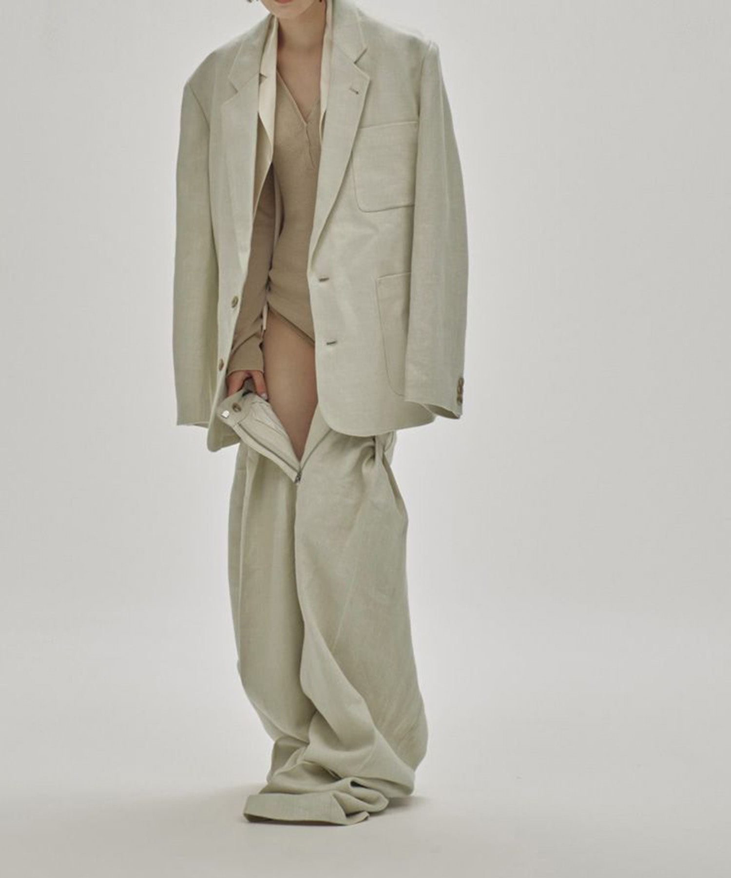 Boyfriend Linen Jacket TODAYFUL