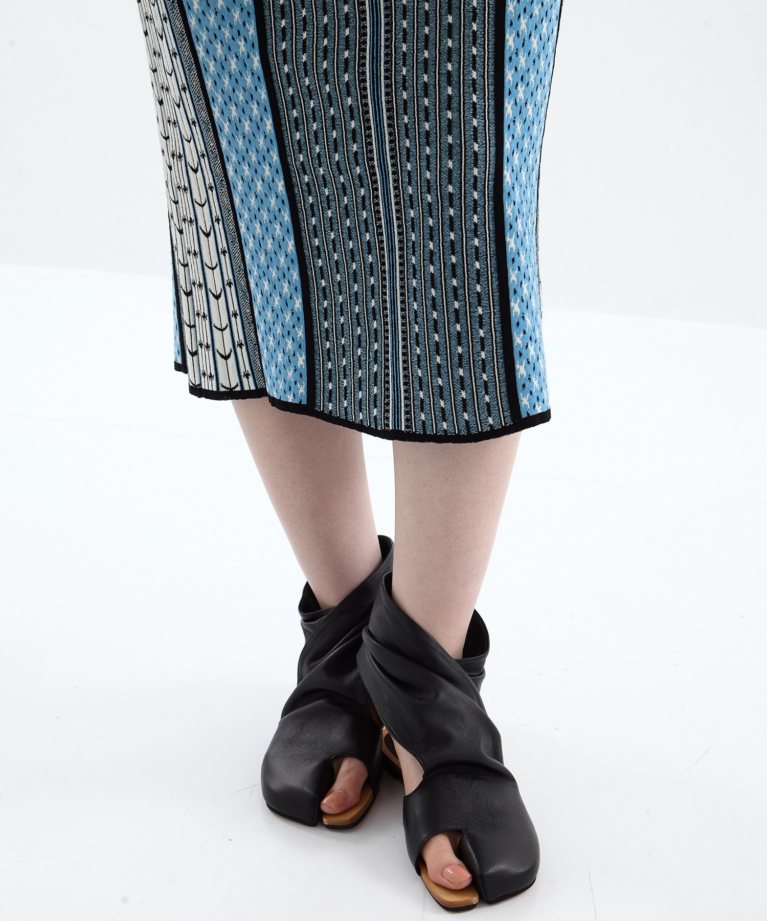 Sheep Leather Tabi Sandals Mame Kurogouchi