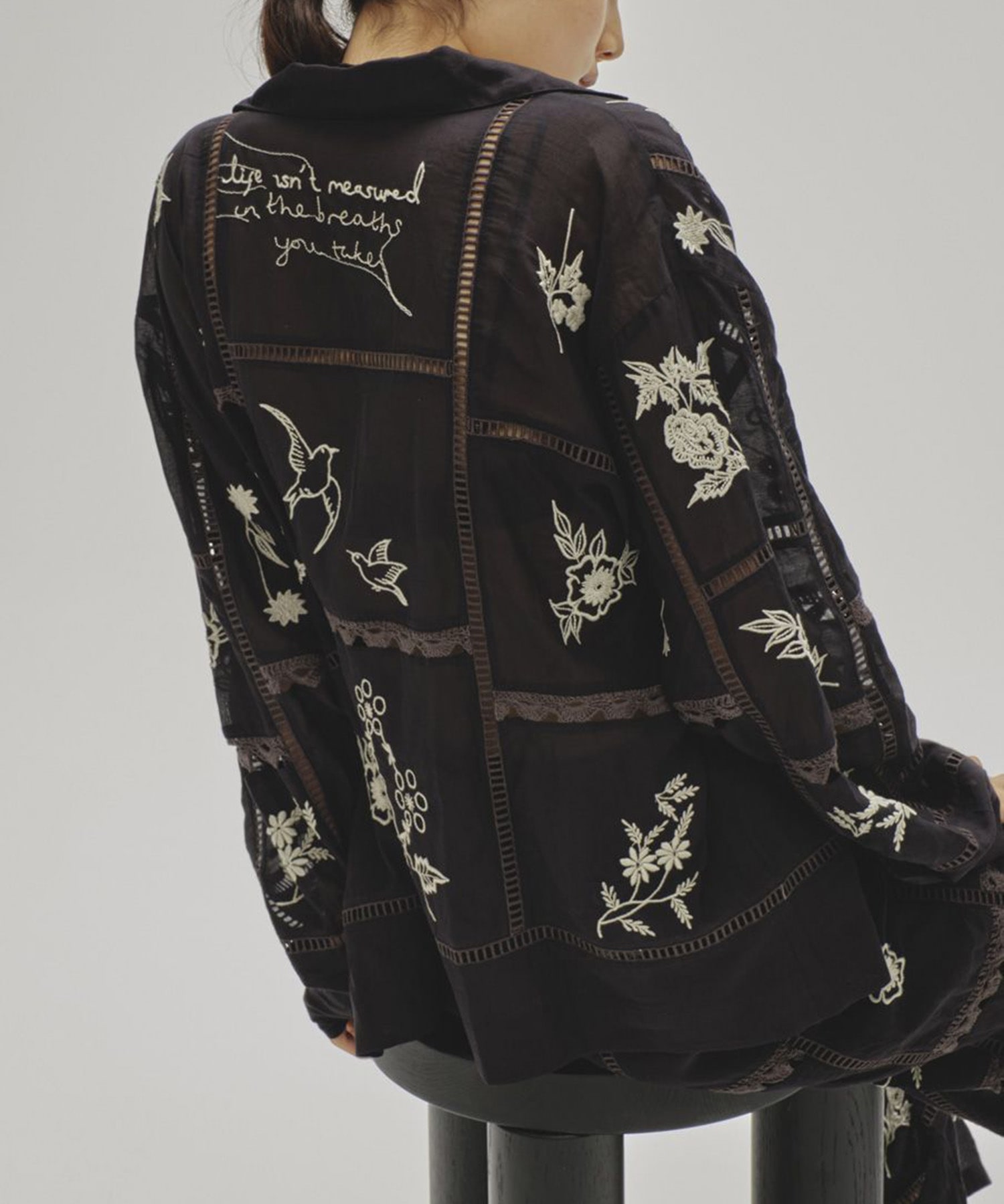 Embroidery Patchwork Shirts TODAYFUL
