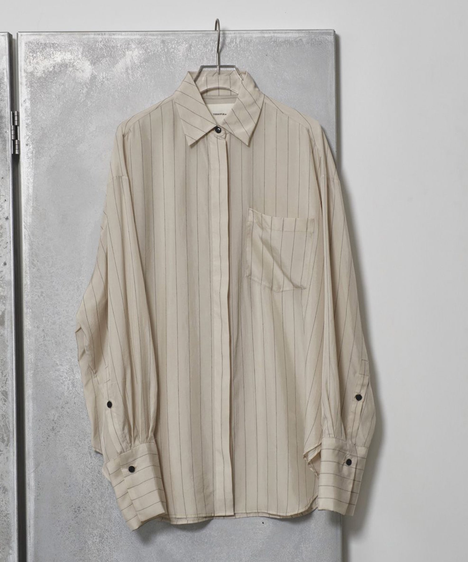 Stripe Silky Shirts TODAYFUL