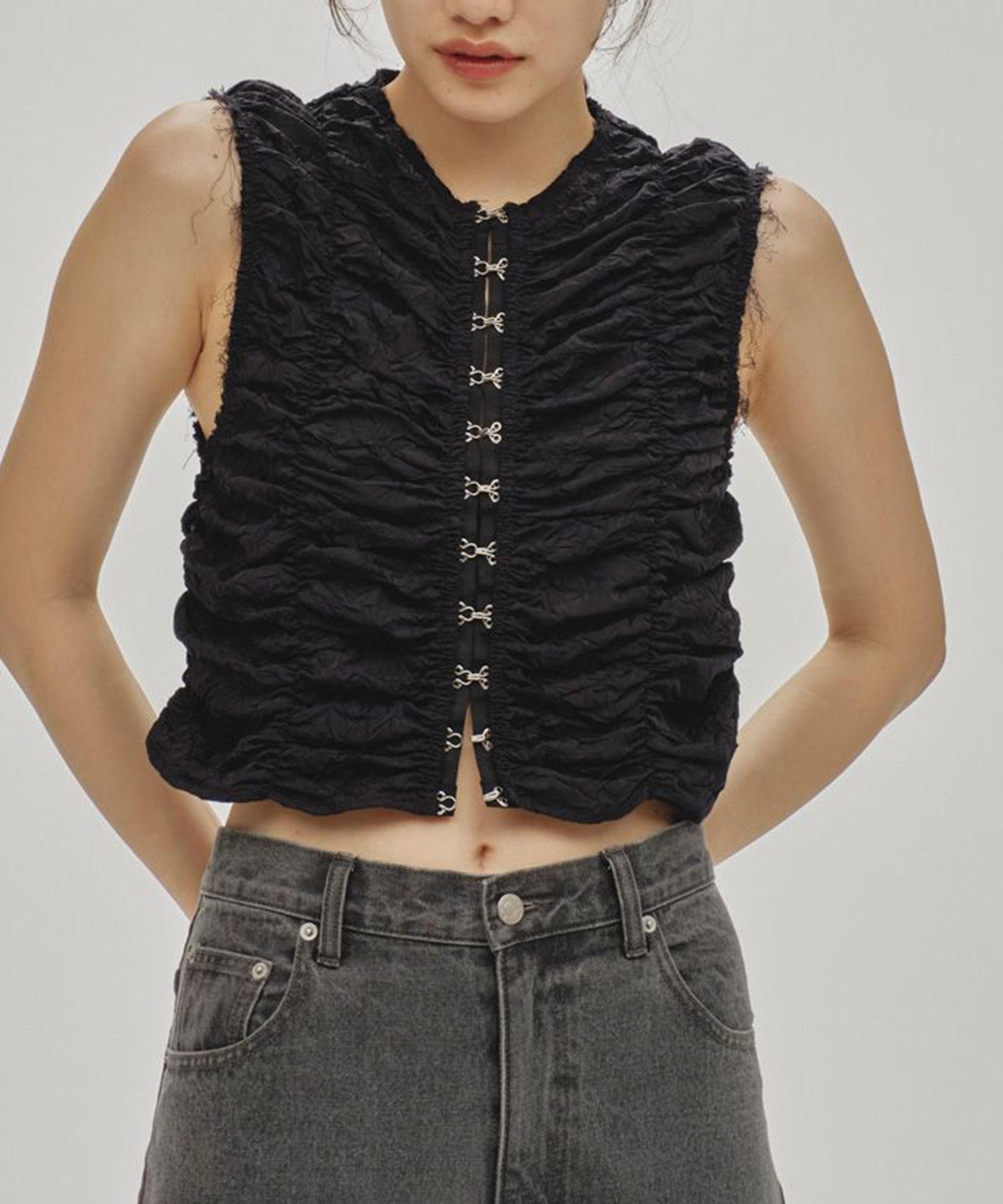 Piping Shirring Blouse TODAYFUL