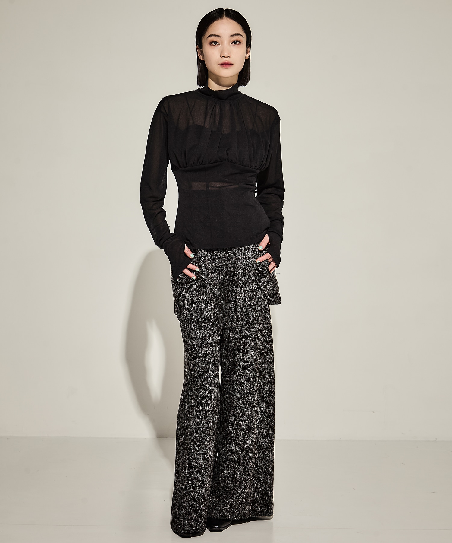 JERSEY CORSET GATHERED TOP JOHN LAWRENCE SULLIVAN
