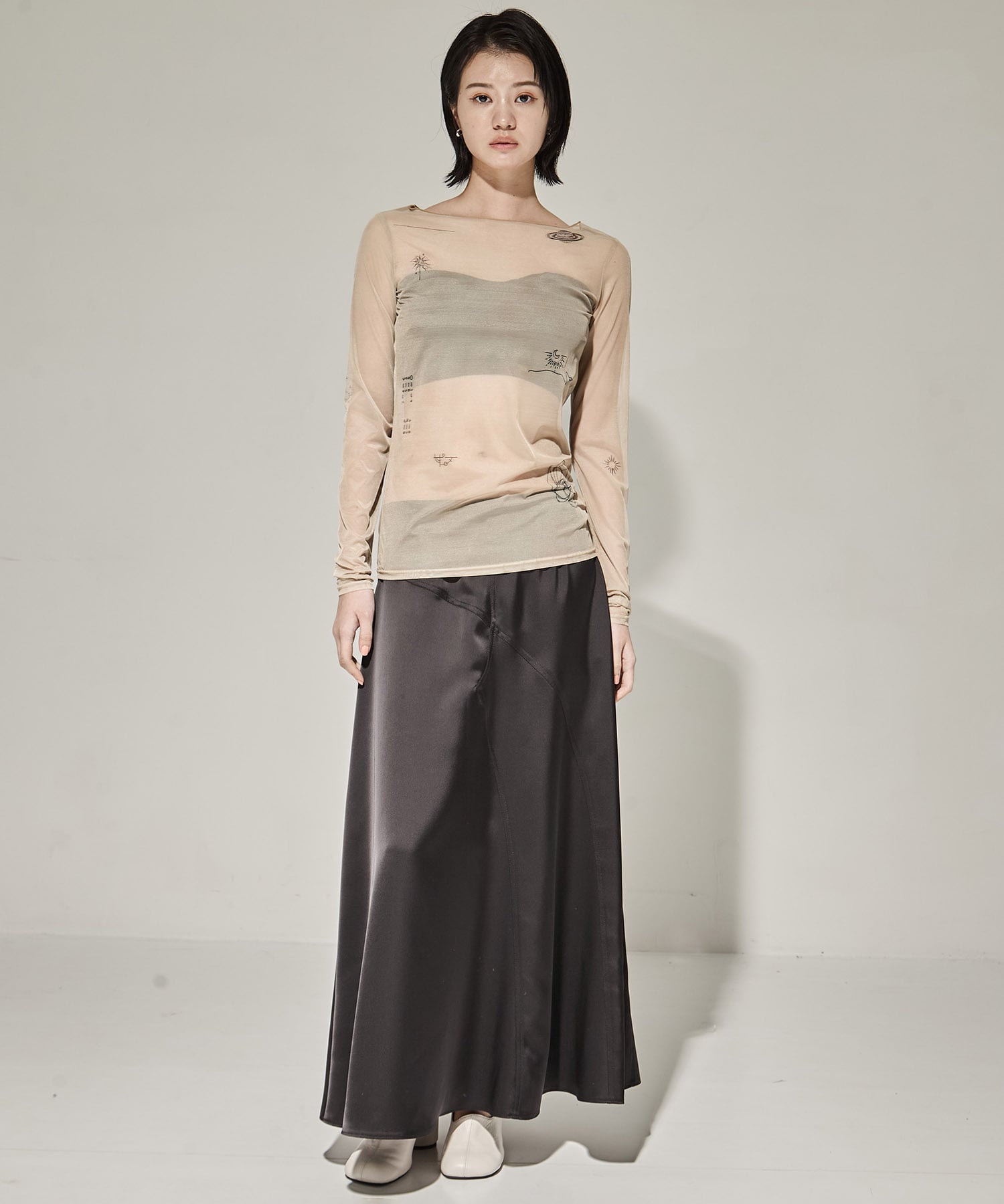 PLANET SHEER TATTOO WITH BUISTIER TOP AMERI