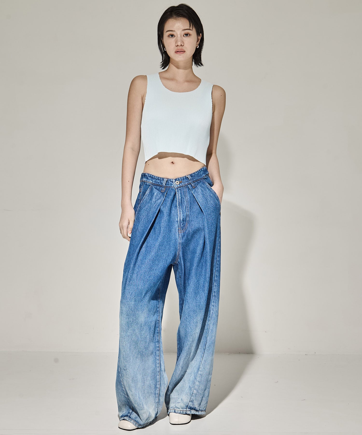 SHEER LAYERED SHORT SLEEVE TOP kotohayokozawa