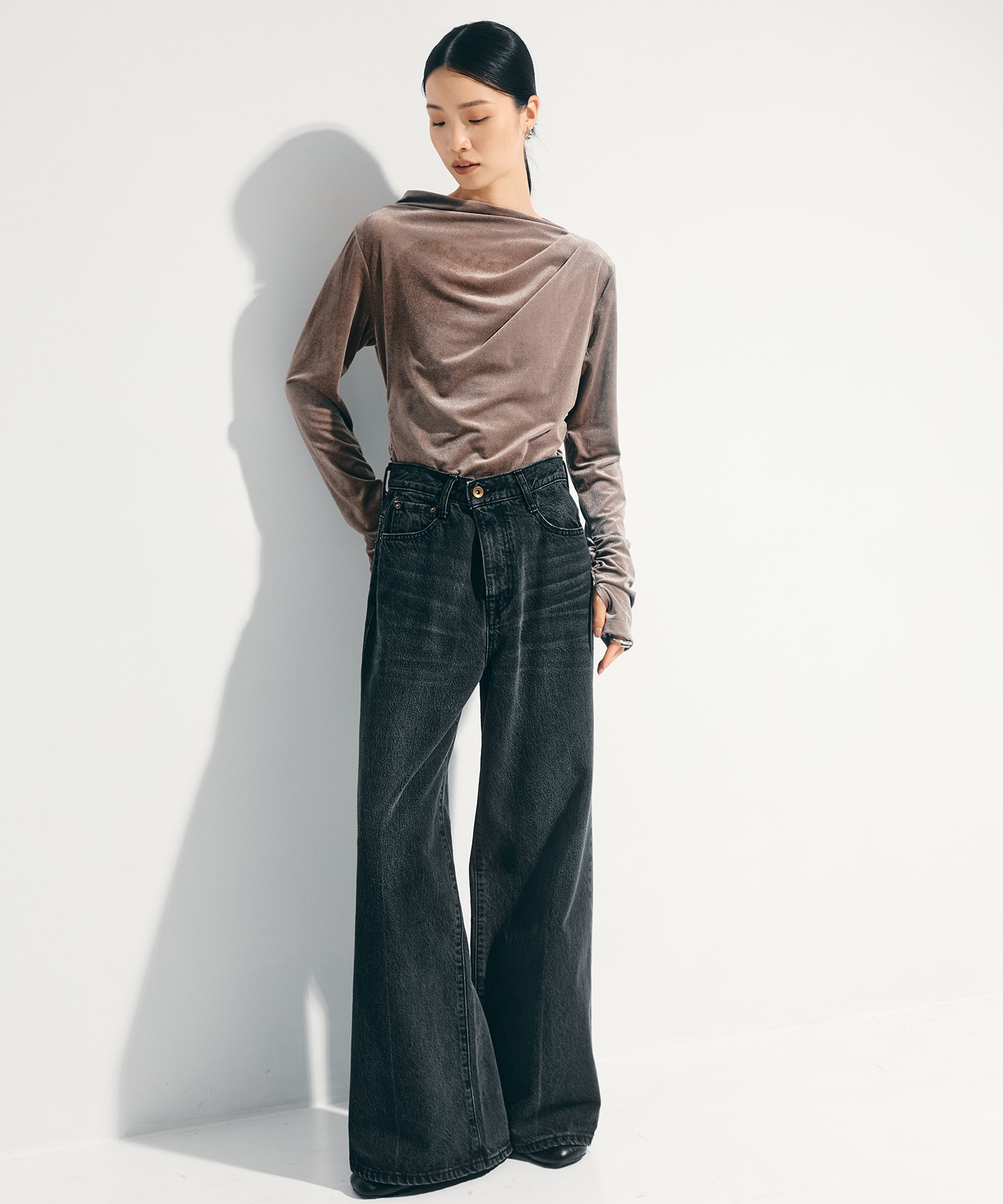 Semi Flare Dyed Jeans STUDIOUS
