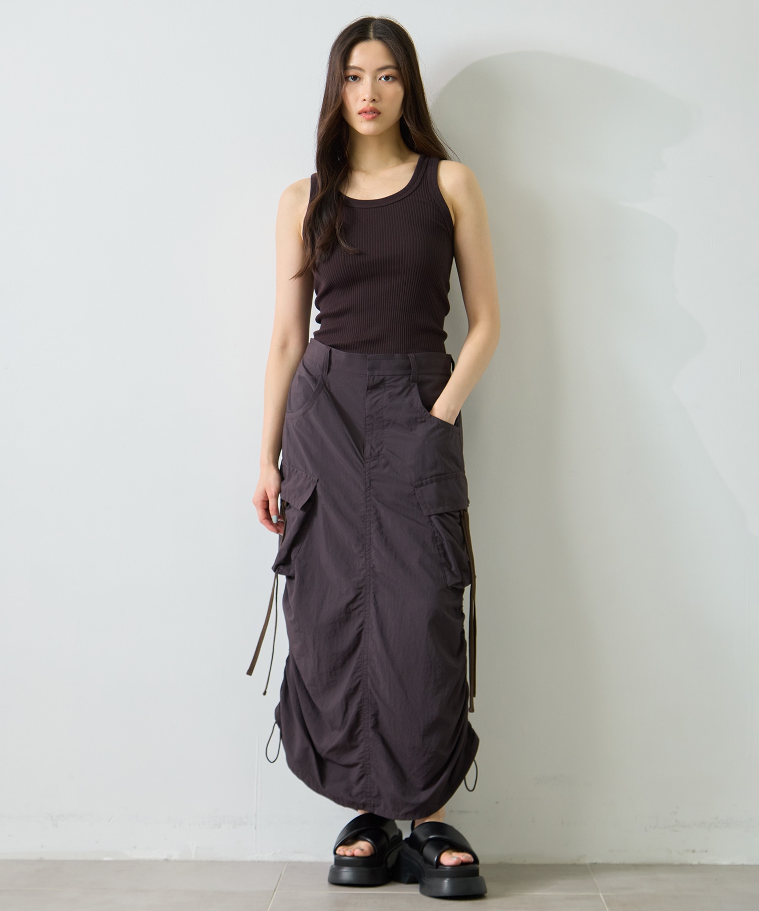 Drawstring Cargo Skirt STUDIOUS