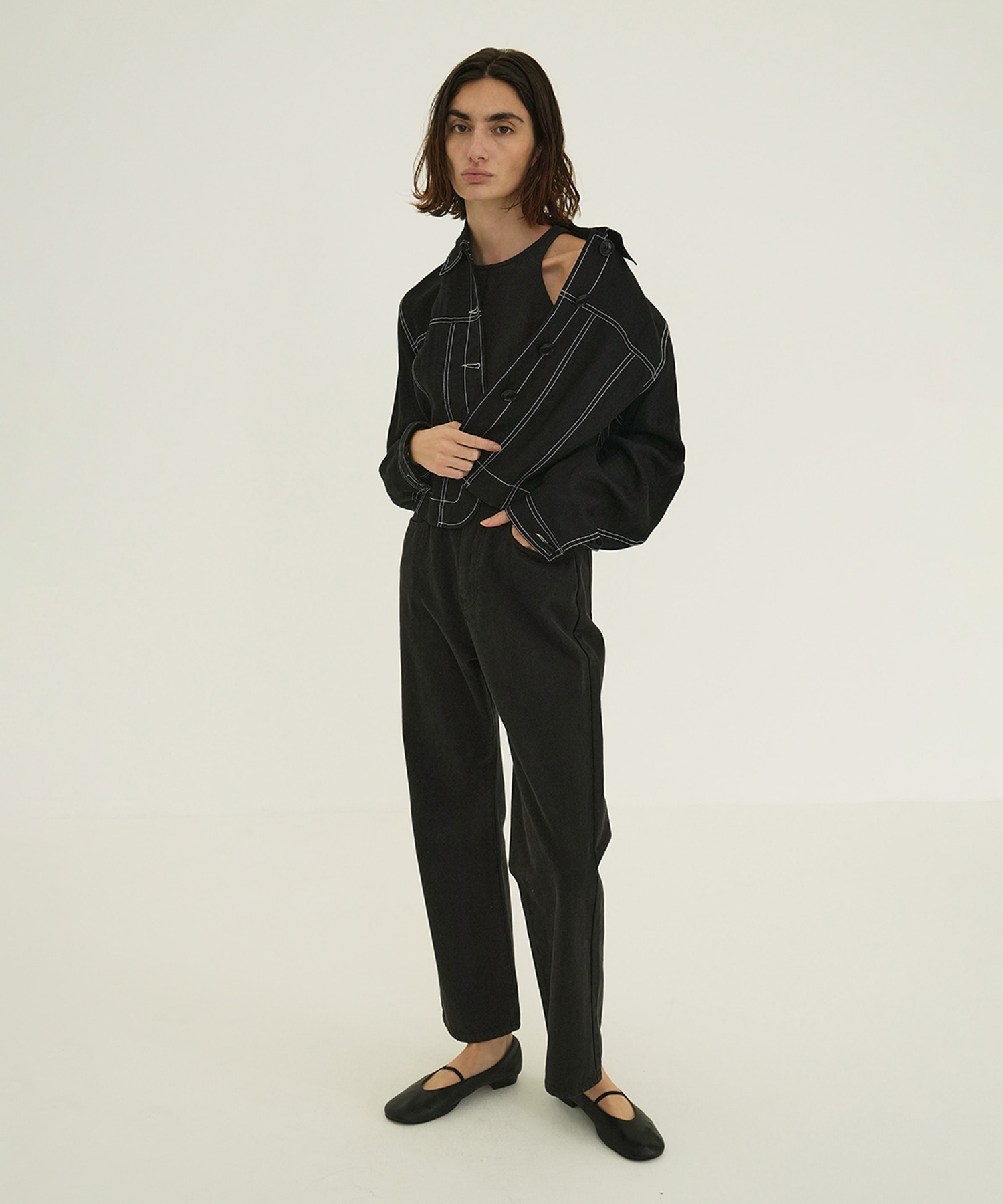 LINEN SHIRT JACKET CLANE