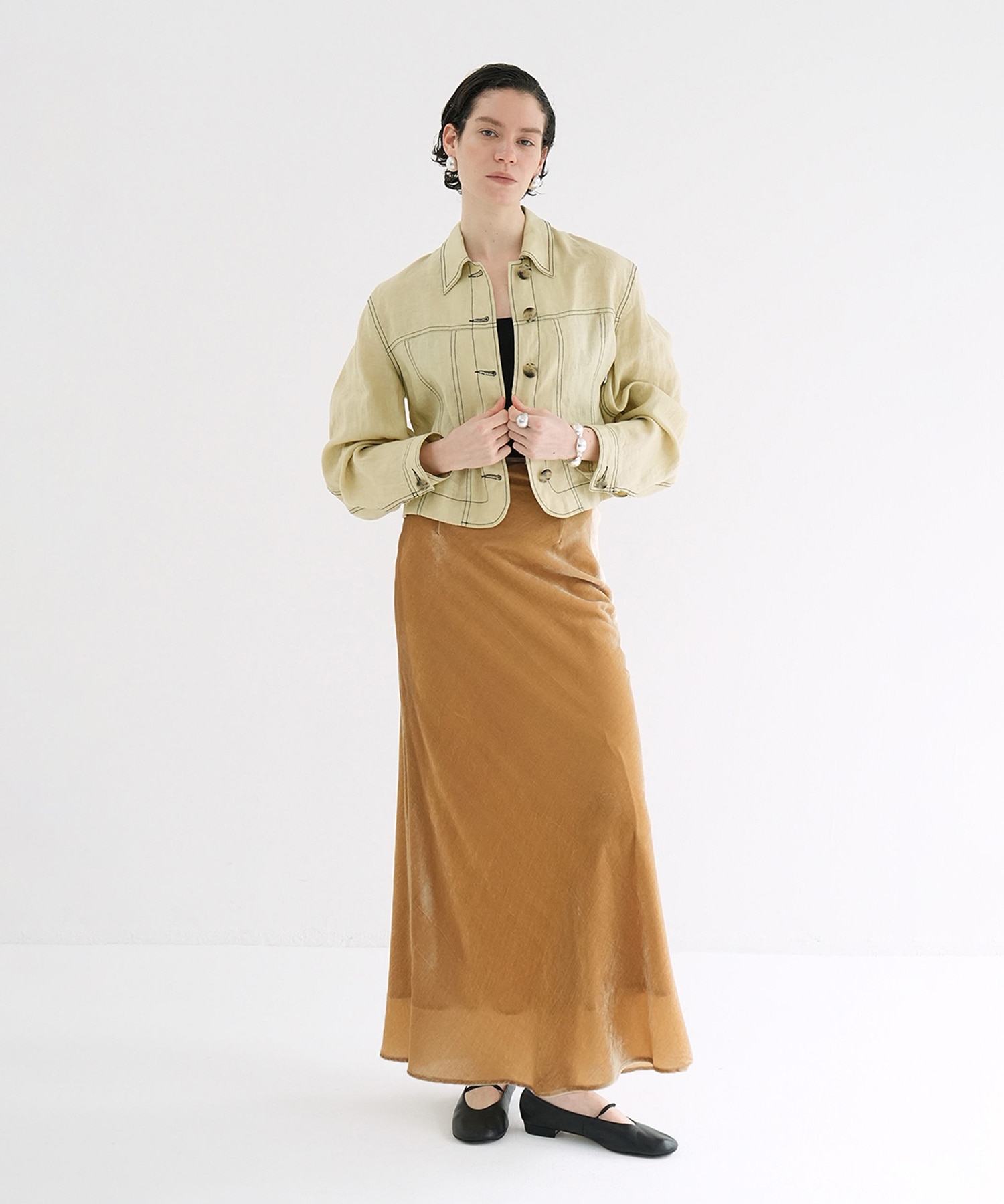 LINEN SHIRT JACKET CLANE