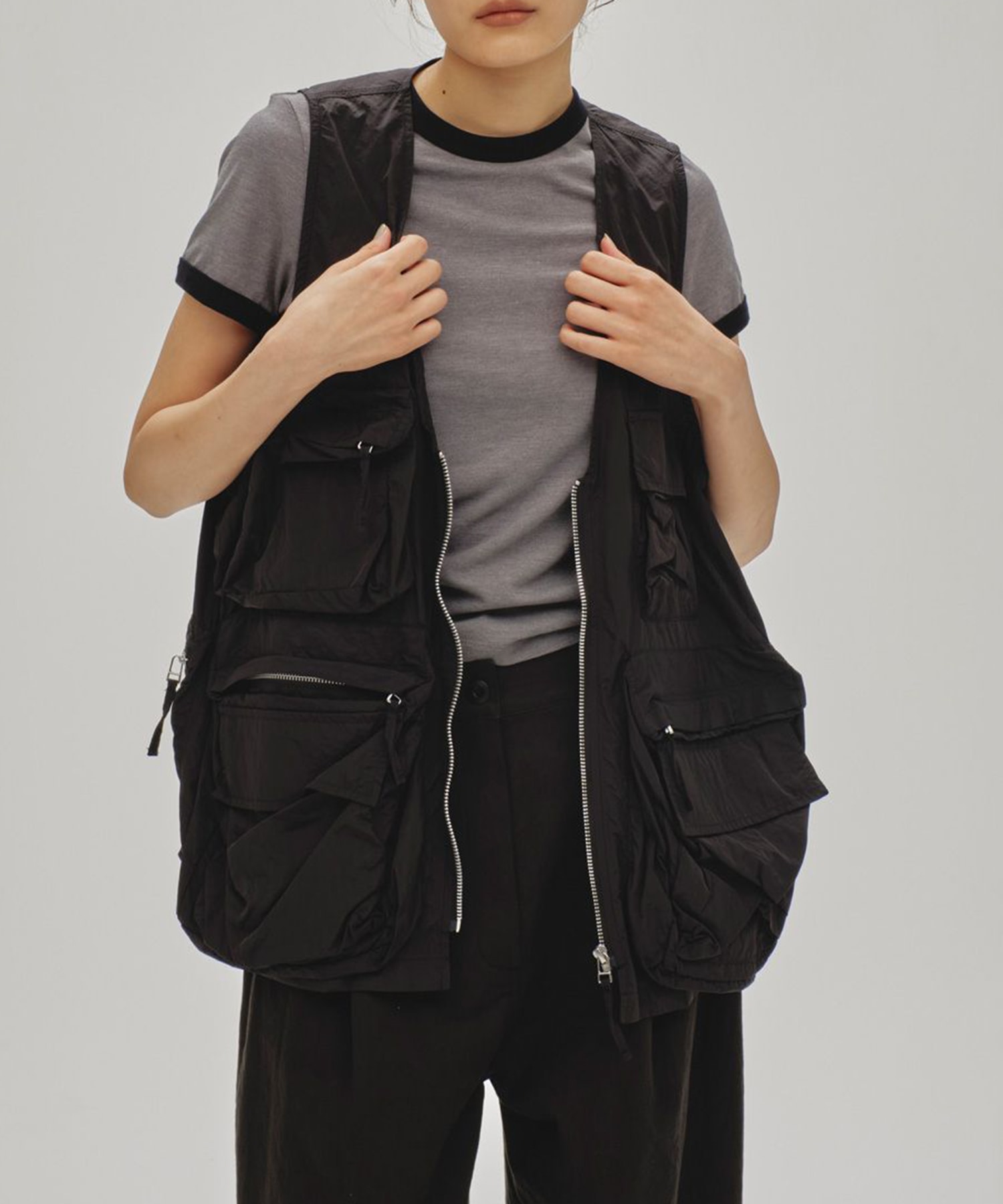 Nylon Pocket Vest TODAYFUL