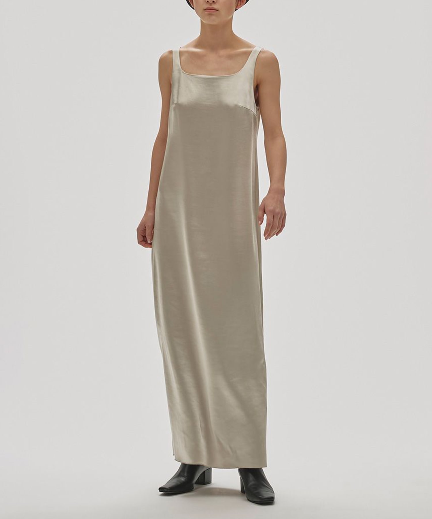 Squareneck Satin Dress TODAYFUL