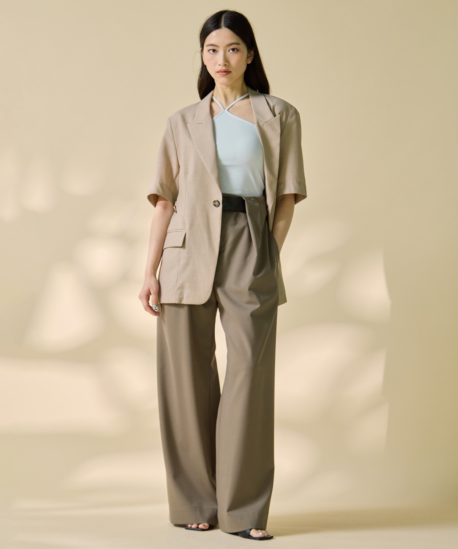 Half Sleeve Summer Wool Jacket STUDIOUS