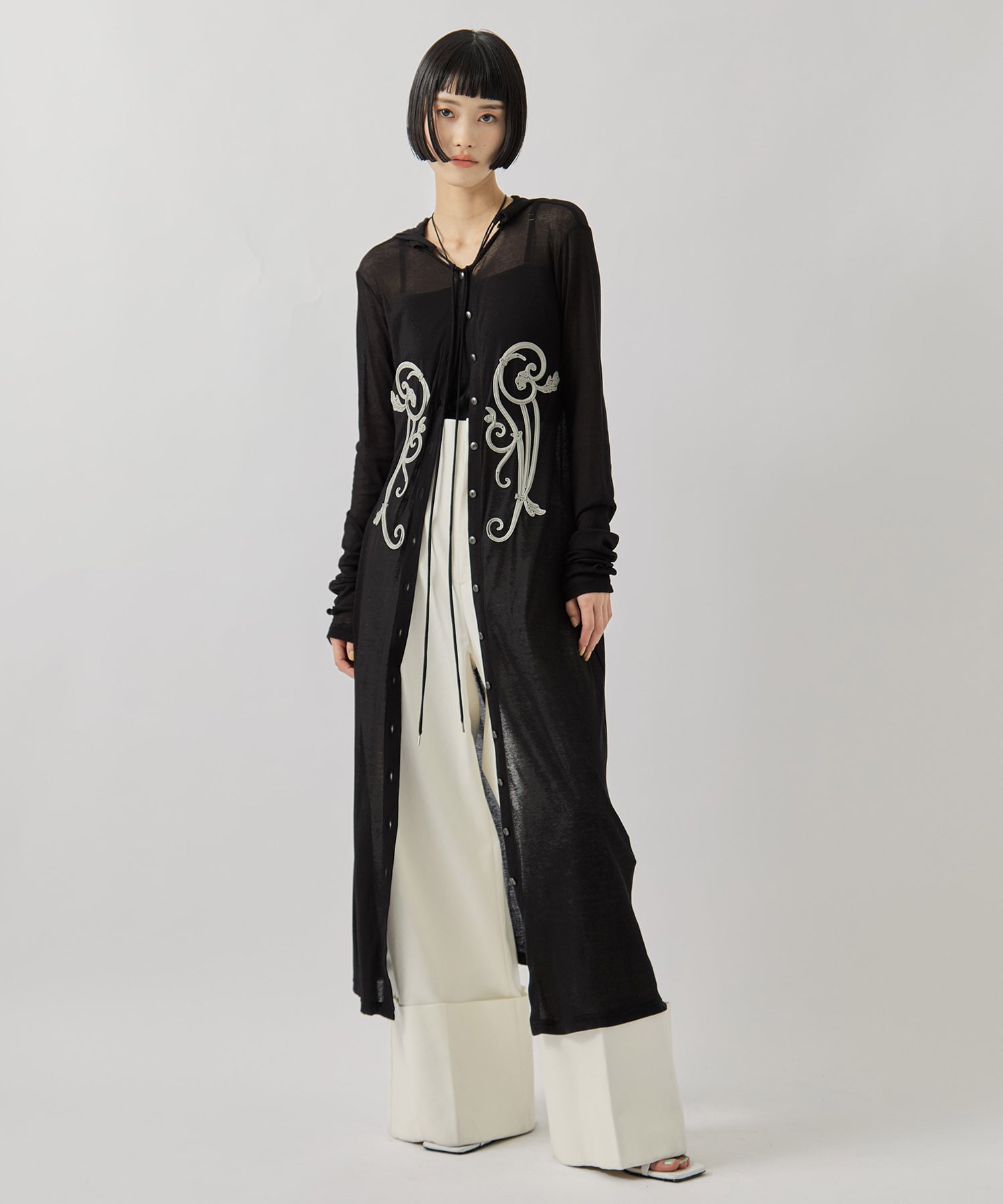 別注 iron embroidery cotton sheer onpiec tanakadaisuke