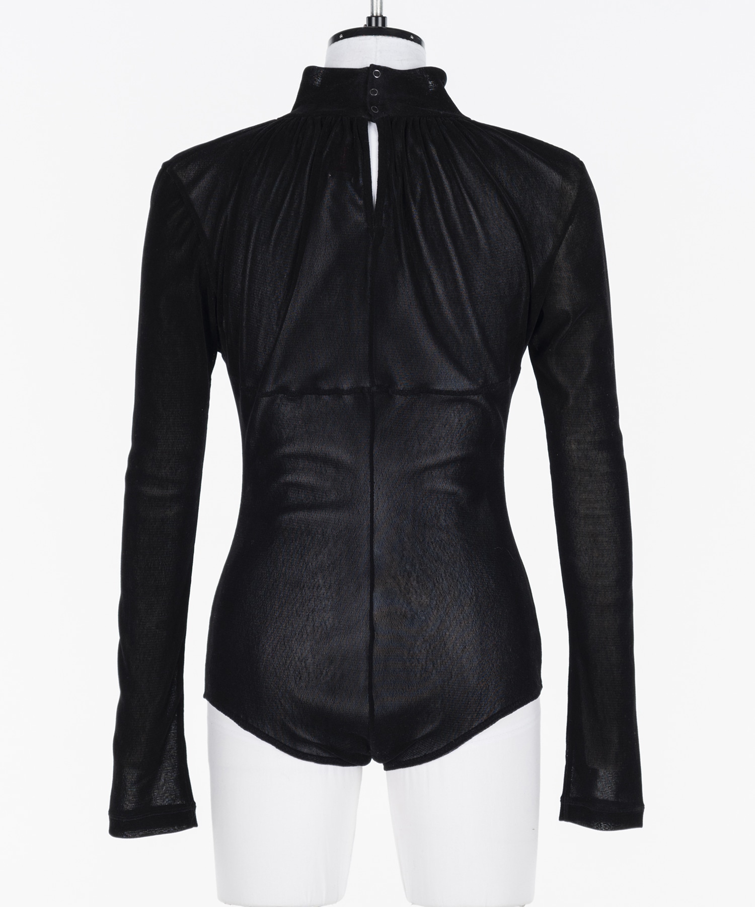Velvet tulle turtleneck bodysuit FETICO