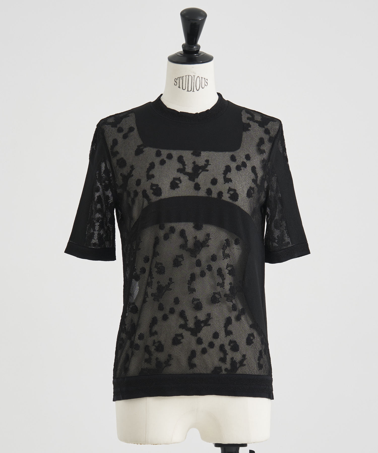 Knitted Crew Neck Top Mame Kurogouchi