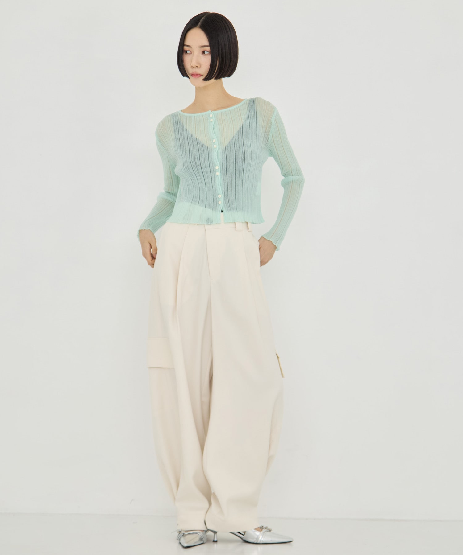 SHEER RANDOM LIB KNIT STUDIOUS