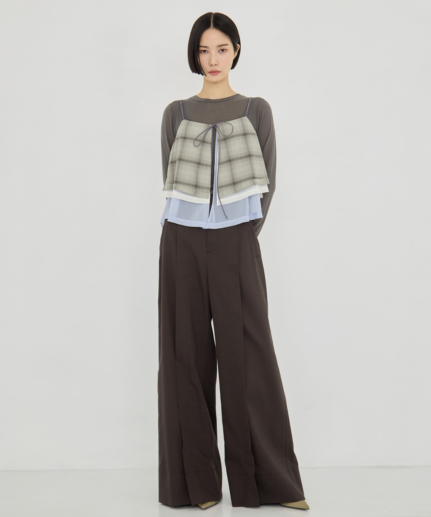 3way Camisole & Cashmere Long T STUDIOUS
