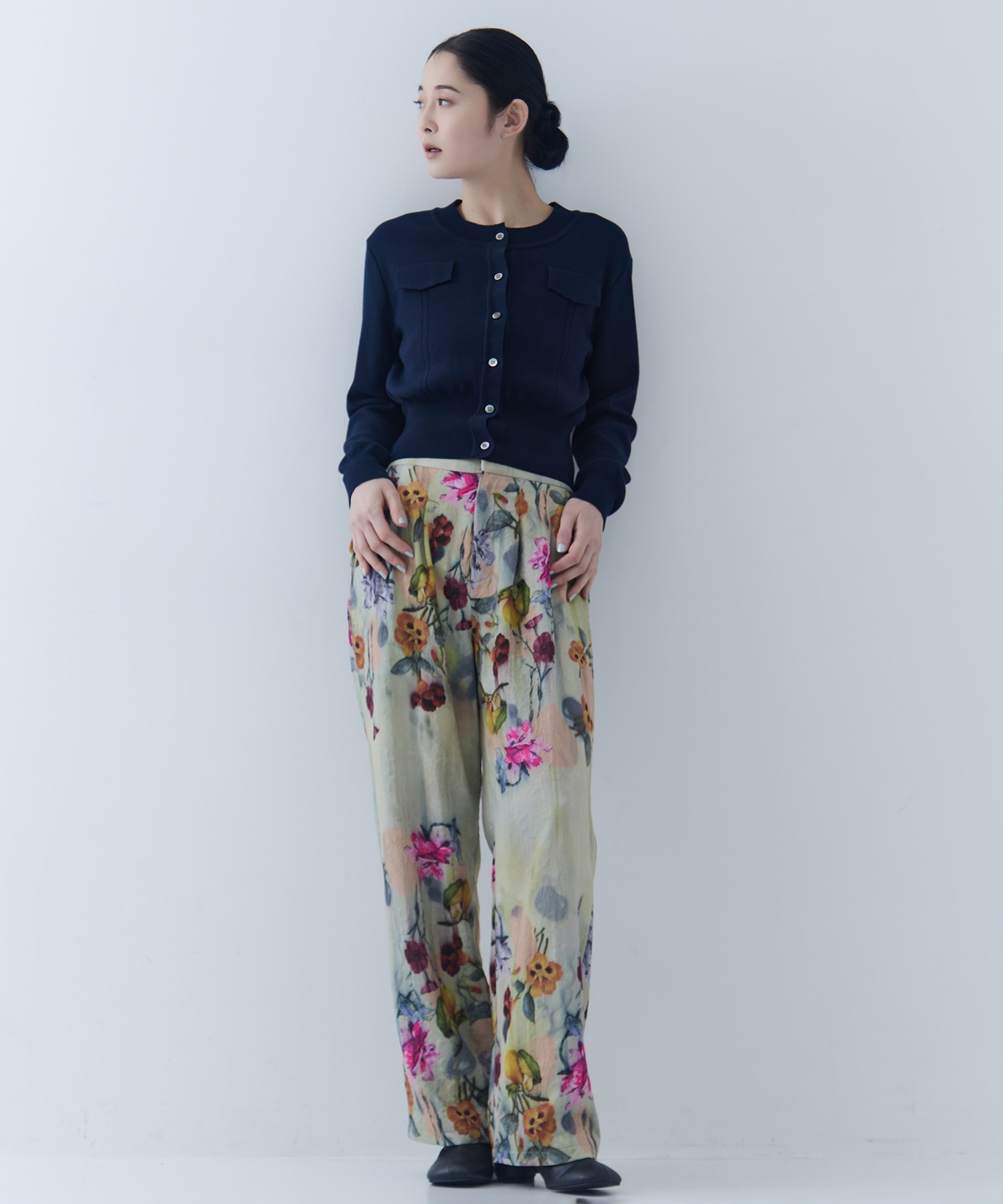 UND GRACE JACQUARD PRINT PANTS AMERI