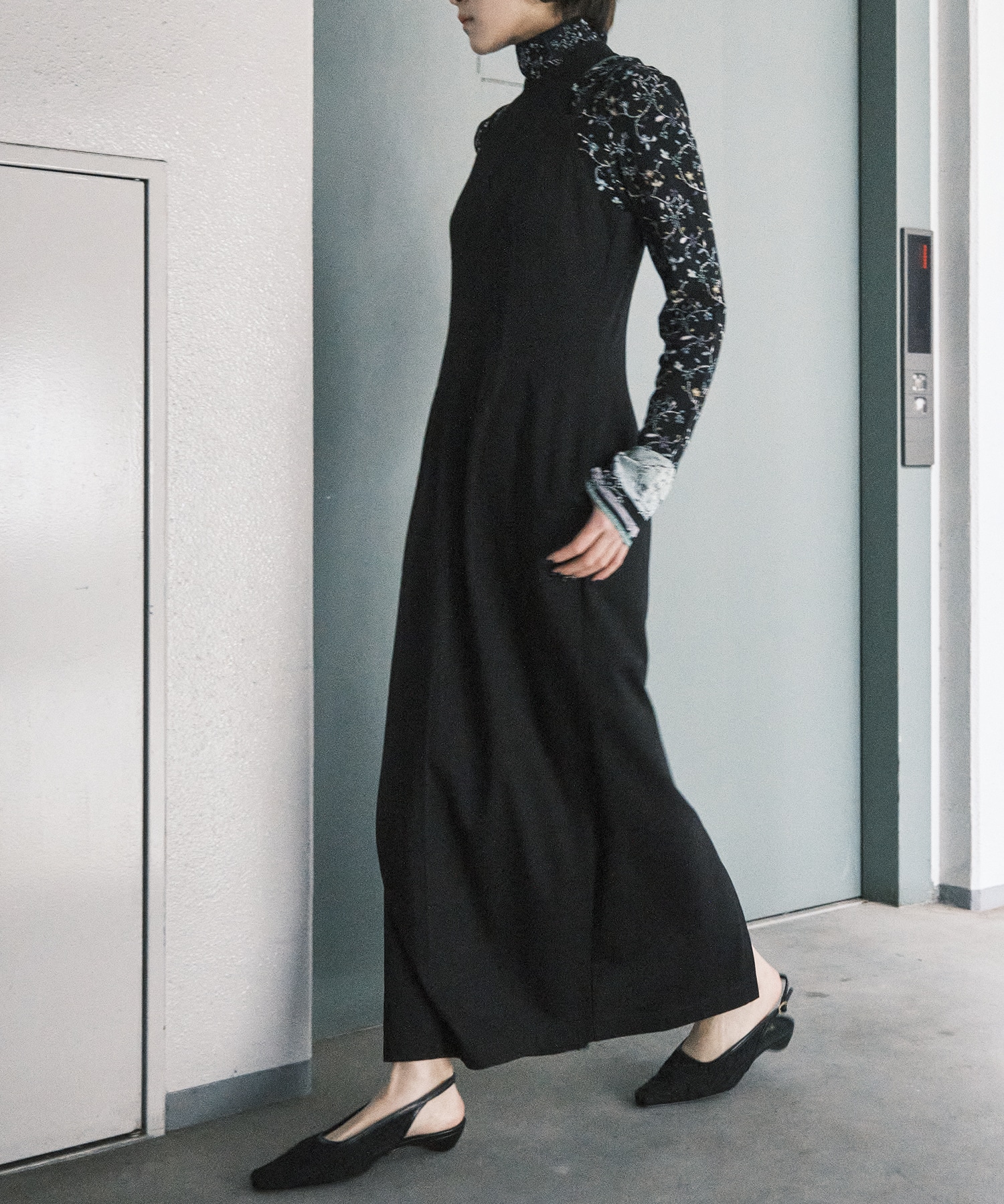 Cotton Jersey Halter Neck Dress Mame Kurogouchi