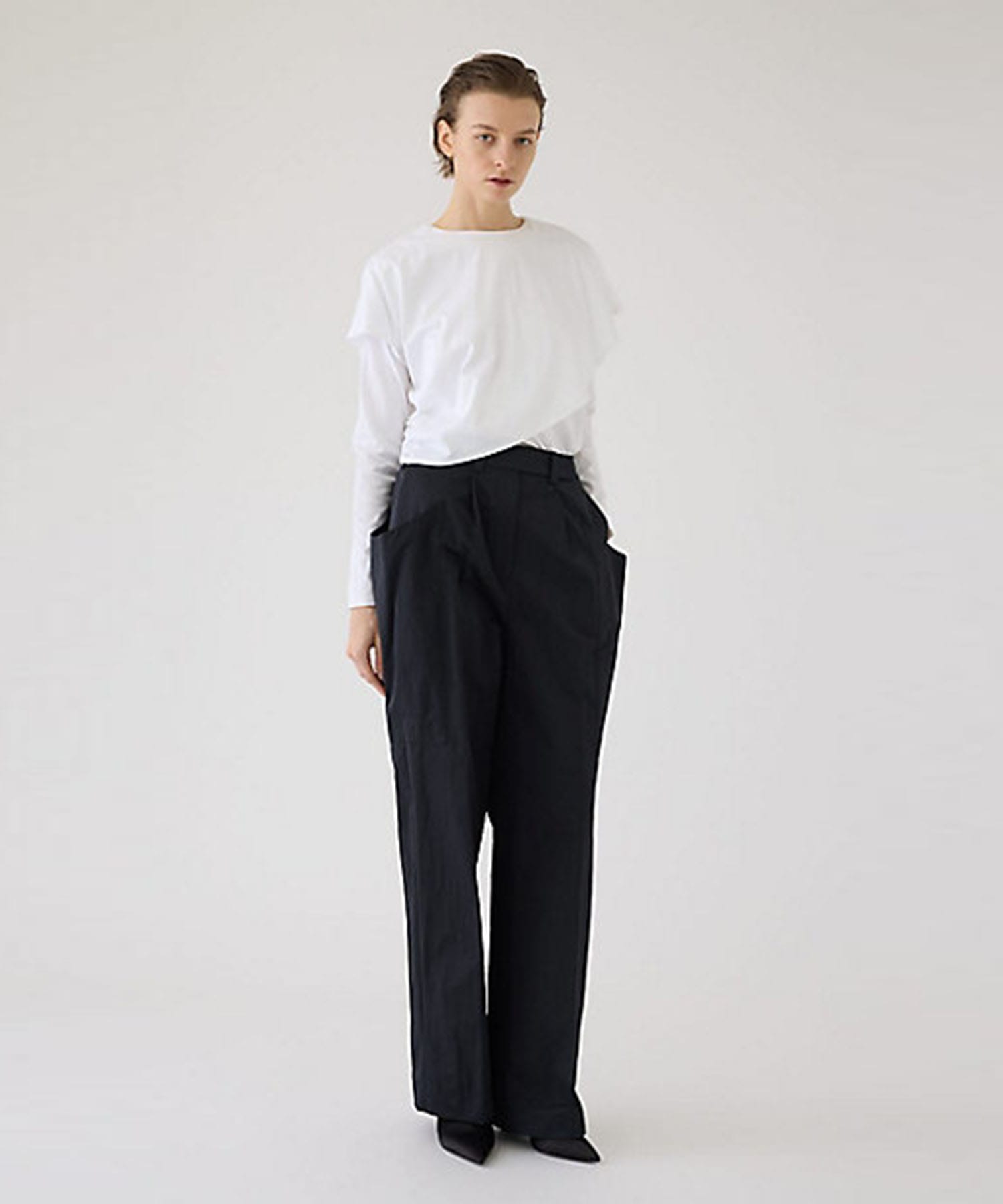Layered gather cut tops RIM.ARK