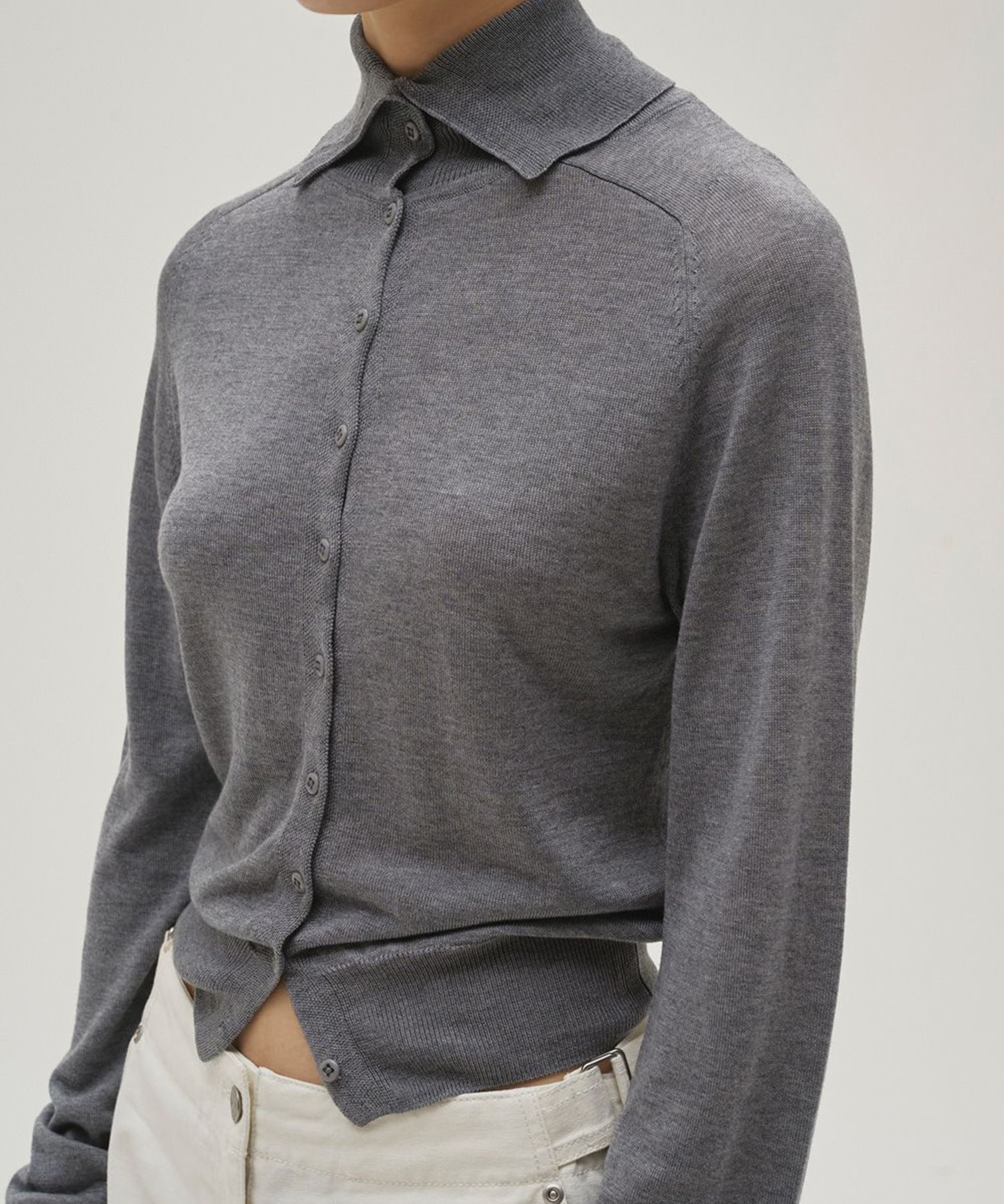 Tencelwool Highneck Knit TODAYFUL