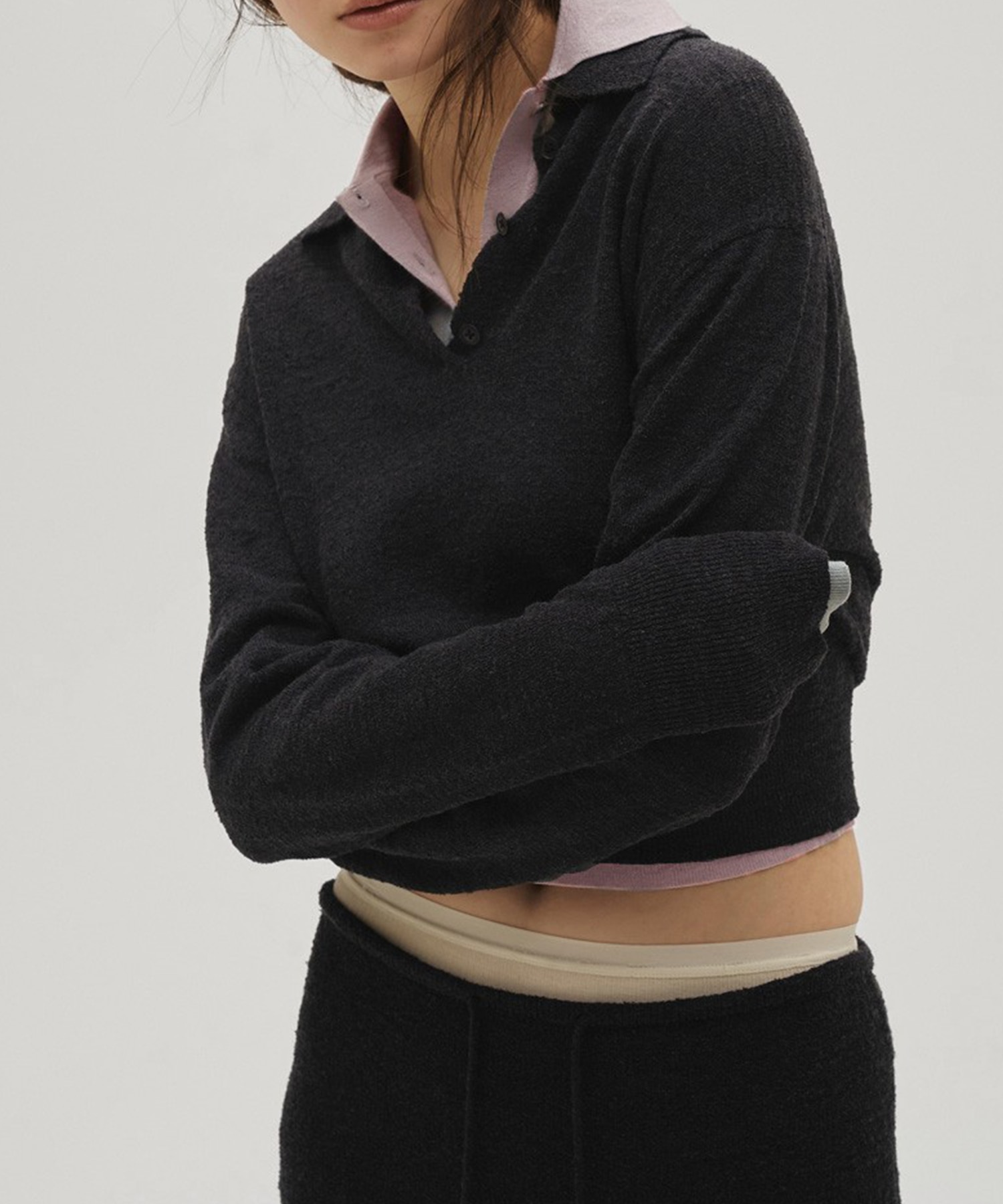 Layered Polo Knit TODAYFUL