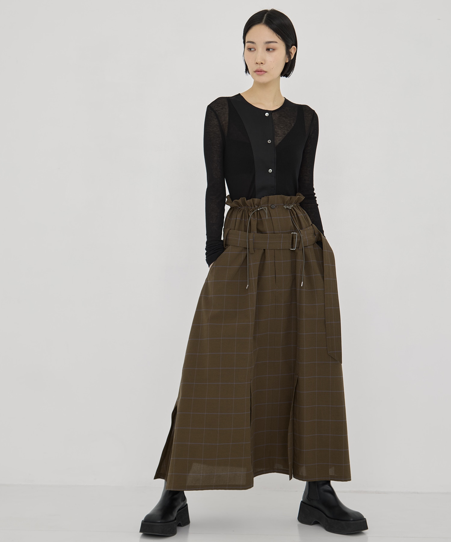 別注 Draw Code Belt Skirt UJOH