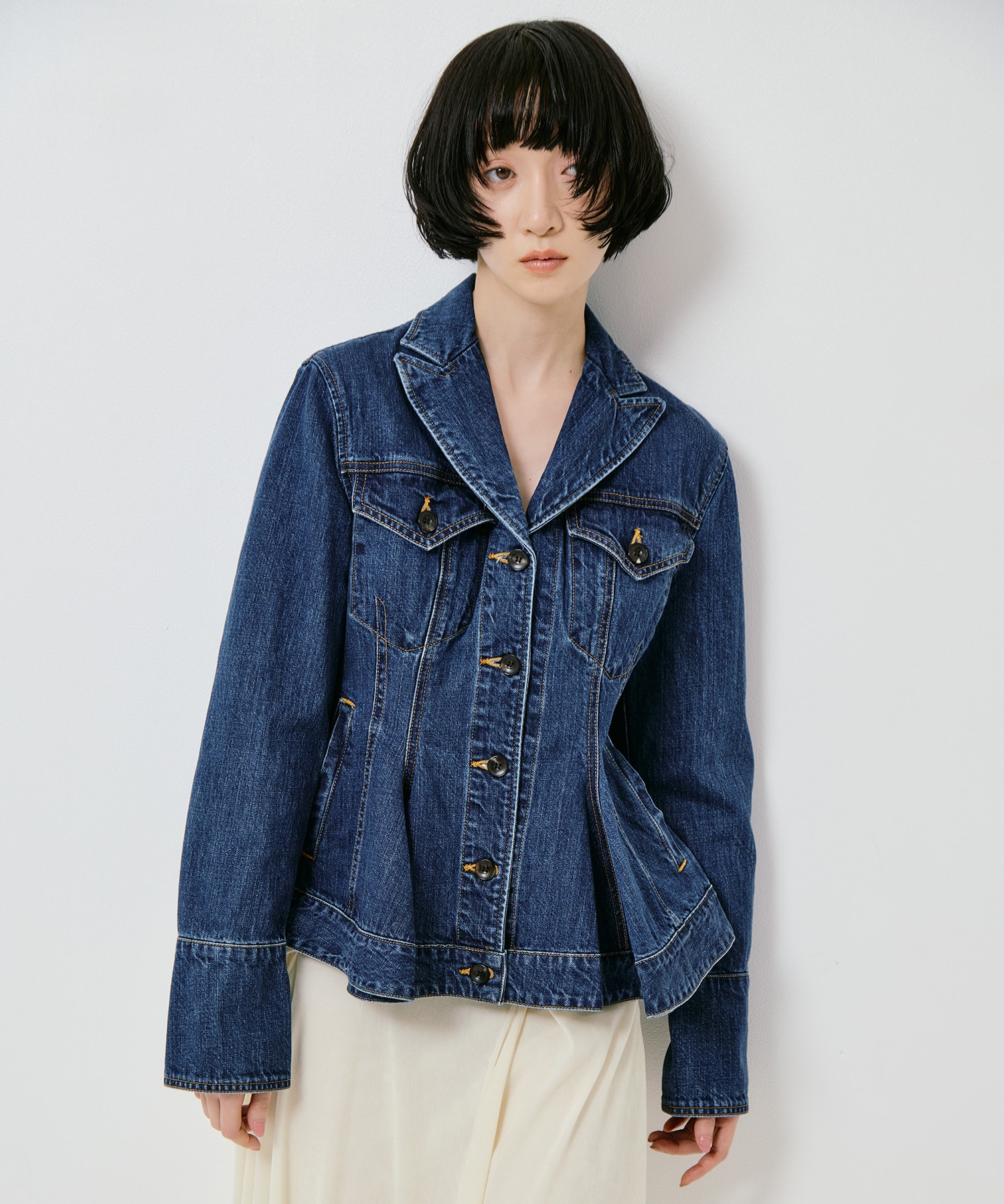 ORGANIC COTTON TAILORED DENIM JACKET FETICO