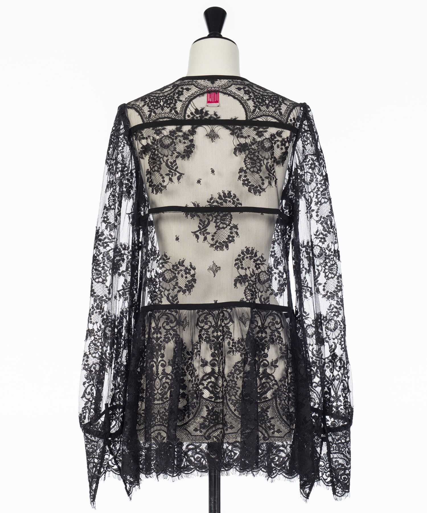 LACE GATHERED BLOUSE FETICO