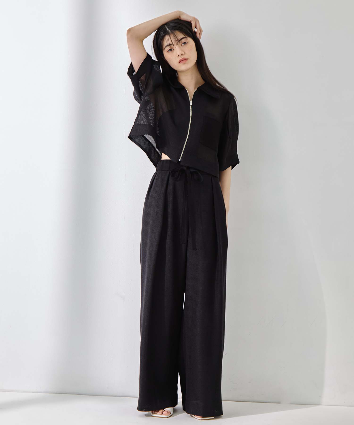 Washable Mesh Shirt Blouson STUDIOUS