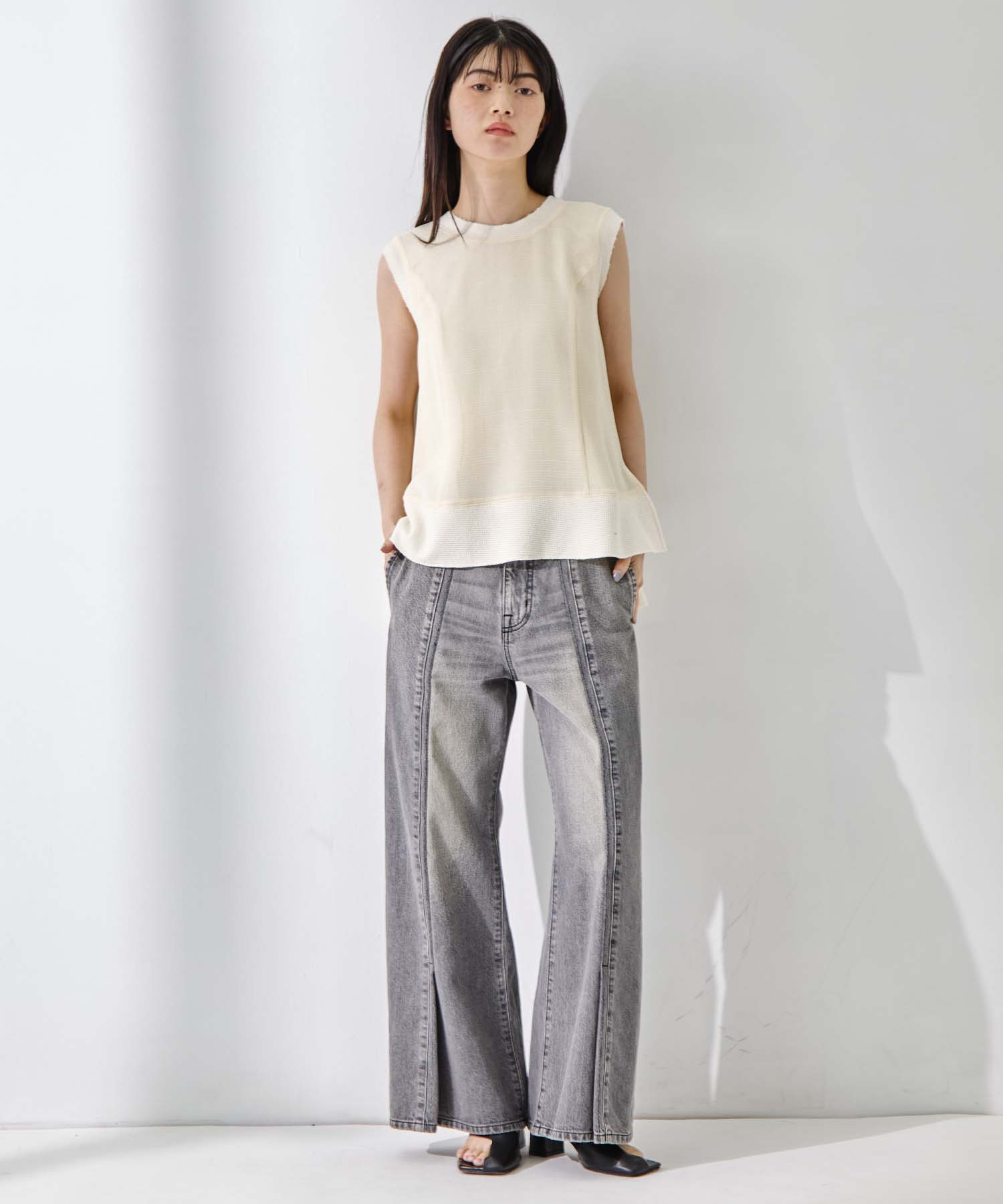 Sleeveless Washable Mesh Blouse STUDIOUS