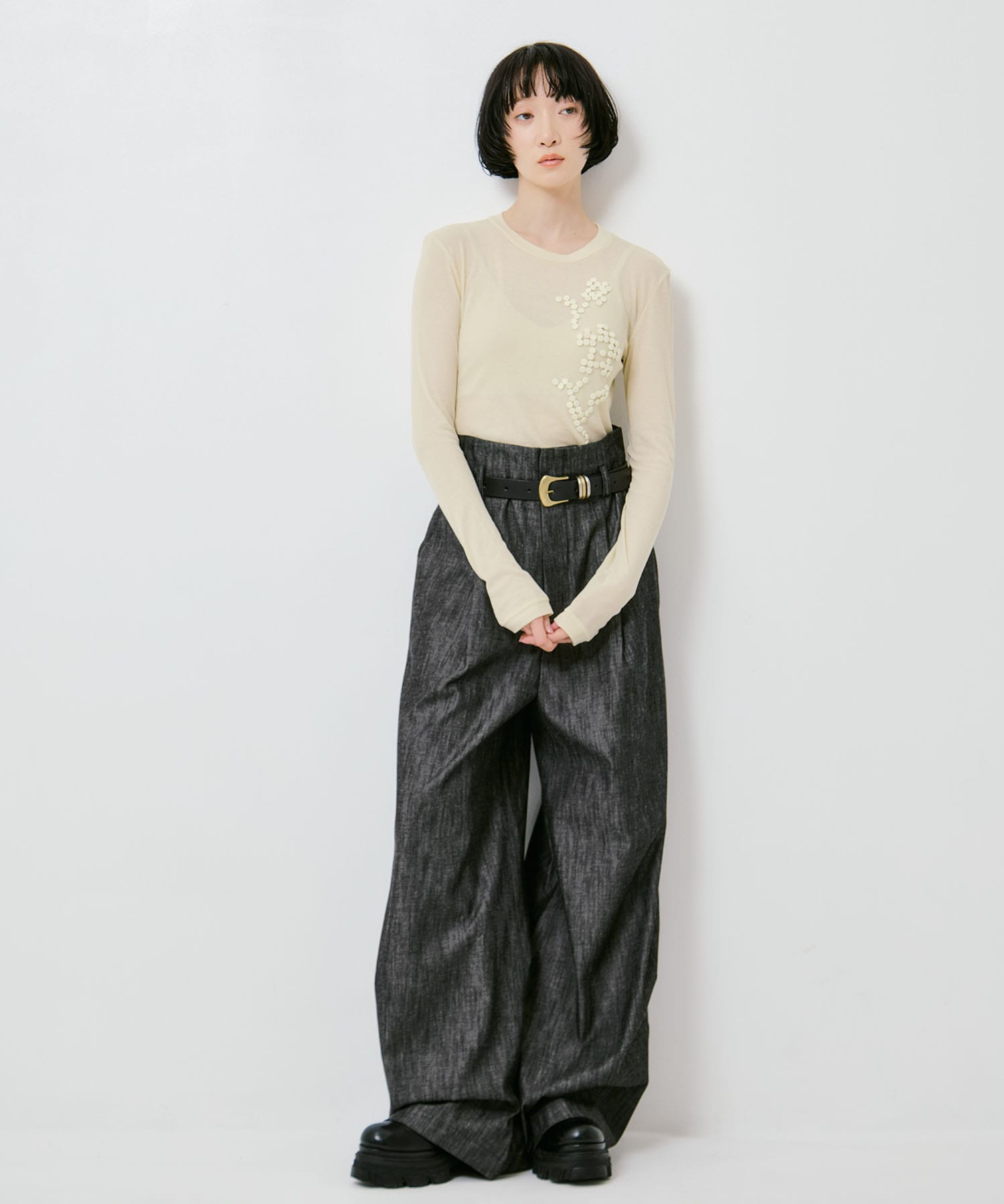 POSY EMBROIDERY TOP RIV NOBUHIKO