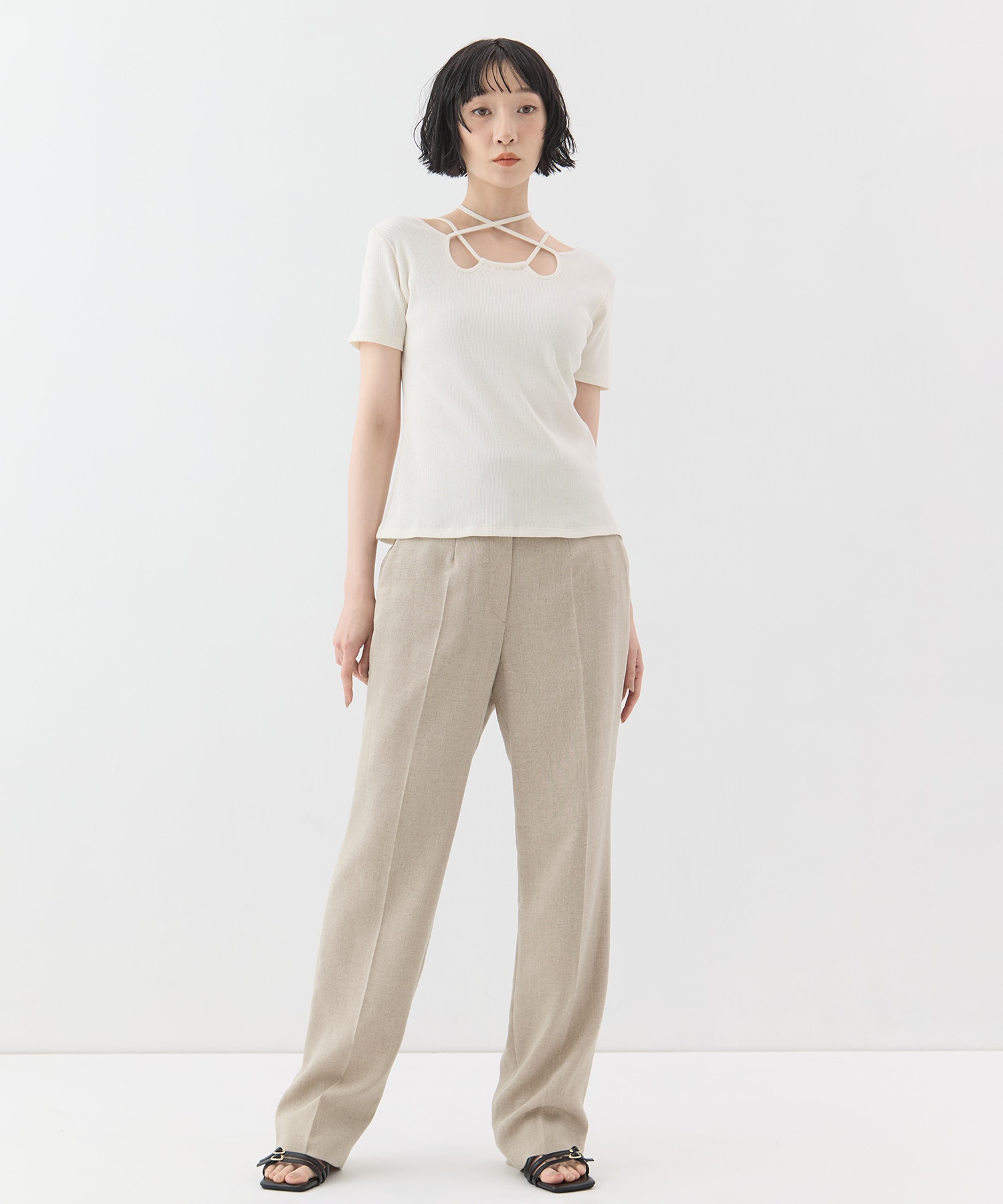 Glitter ivy halfsleeve tops MURRAL
