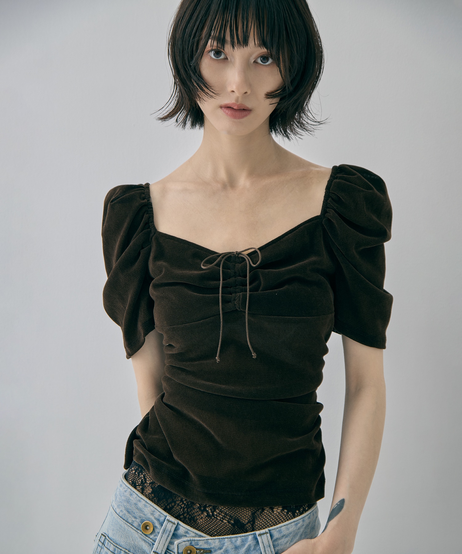 別注 VELOUR TEE FETICO