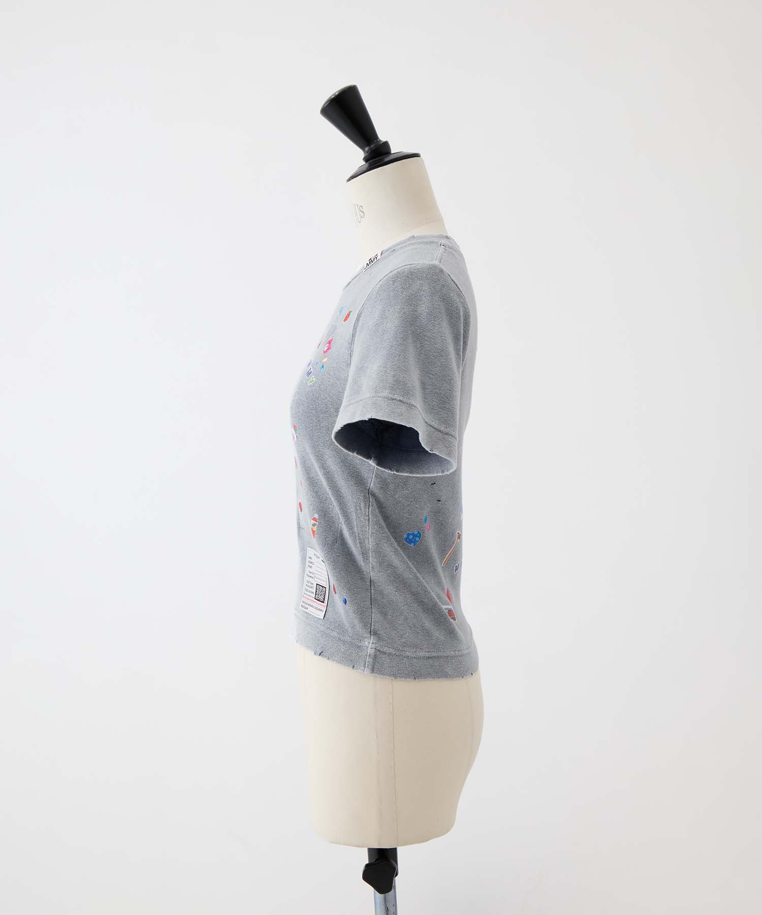 BLEACHED KIDS STICKER MINI TEE Maison MIHARA YASUHIRO