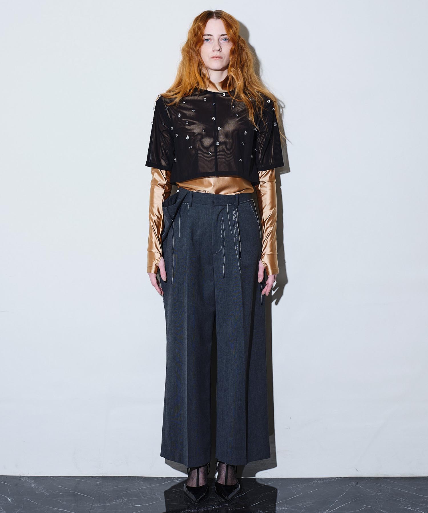Lantern beads sheer tops HEELAL