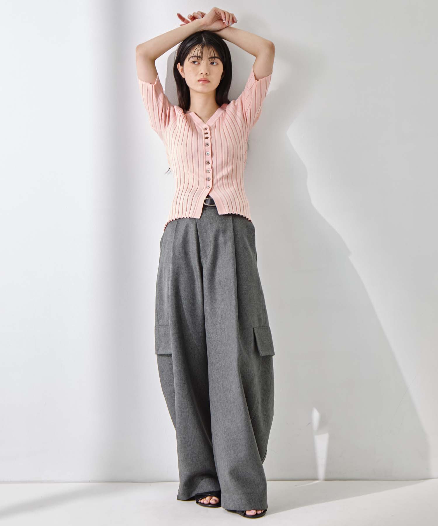 Silk Viscose Wide Rib Cardigan STUDIOUS
