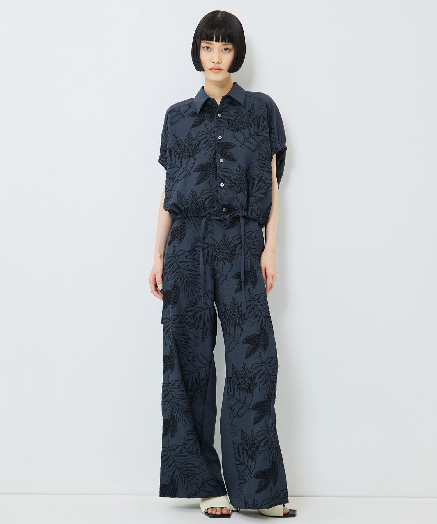 別注 FLOWER LACE POCKET PANTS UJOH