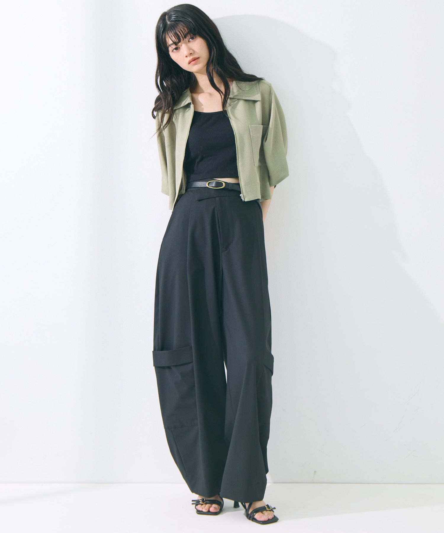 Soft Barrel Leg Flap Cargo Trousers STUDIOUS