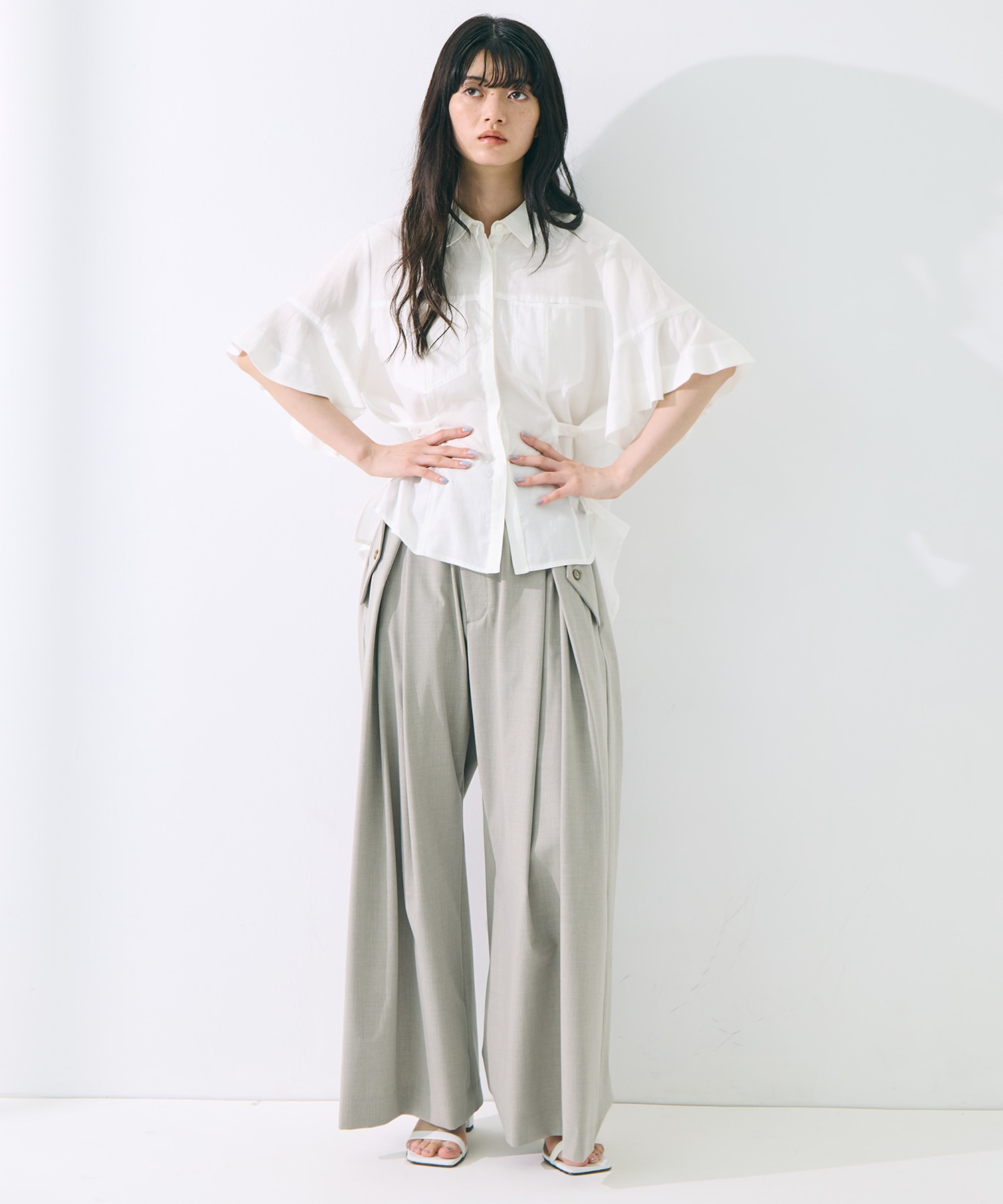 Flap Cargo Wide Pants STUDIOUS