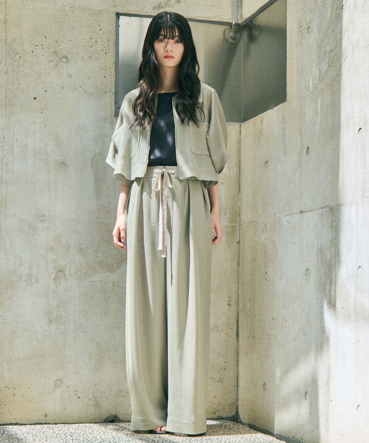 Washable Mesh Relax Trousers STUDIOUS
