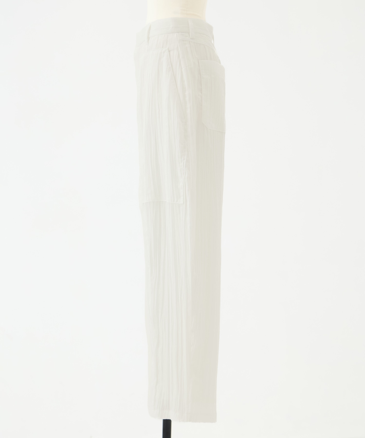 Sivi wrinkle barrel pants AKIRANAKA