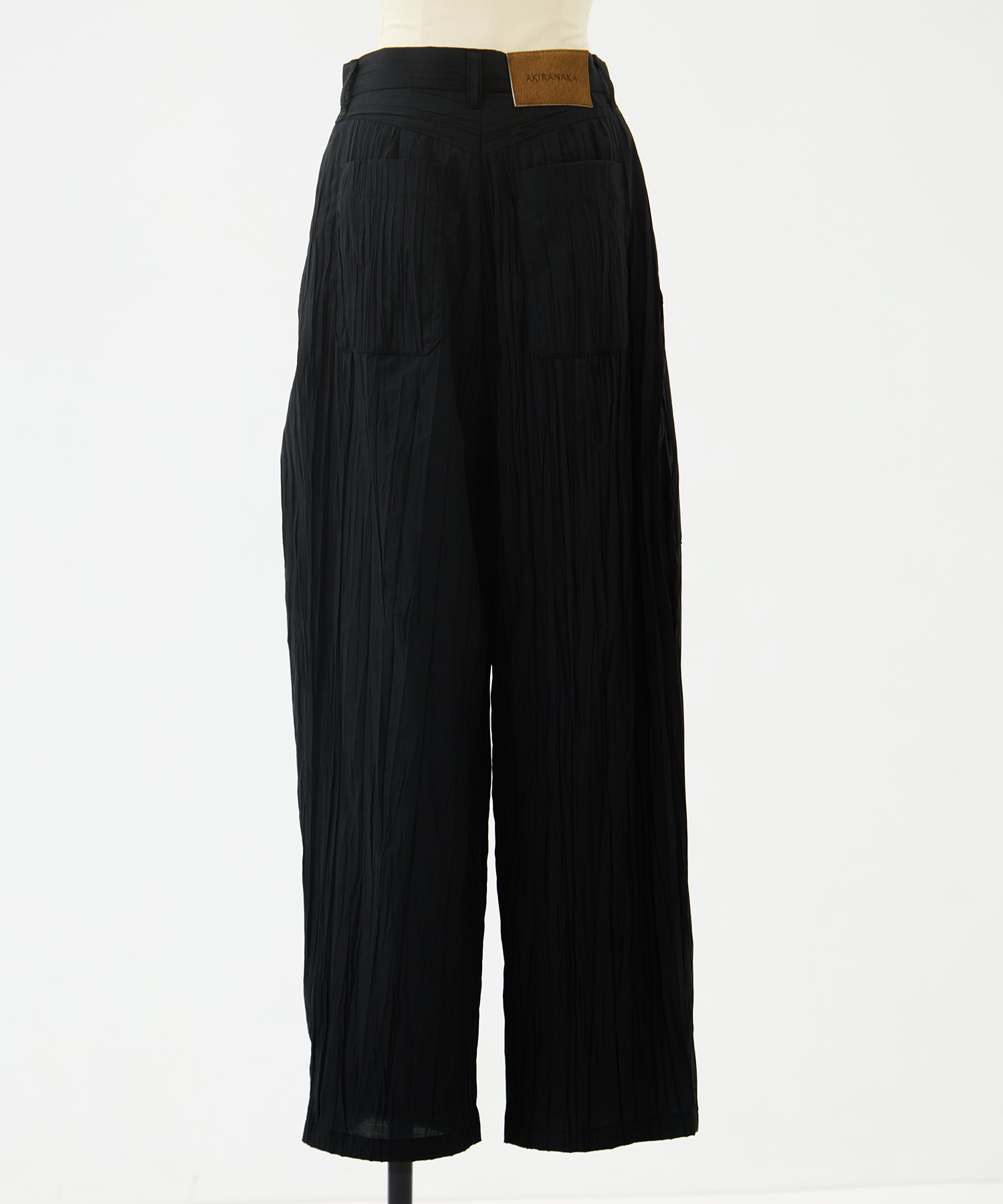 Sivi wrinkle barrel pants AKIRANAKA